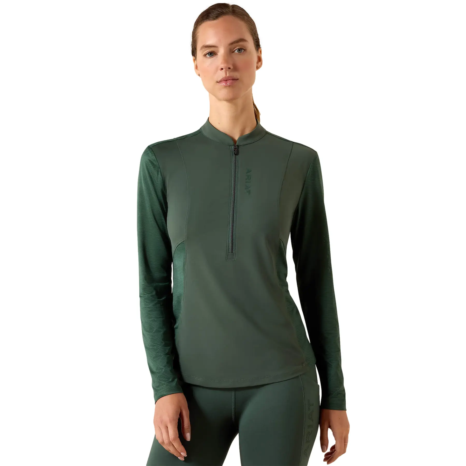 Reittrikot 1/2 Reißverschluss, Damen Ariat