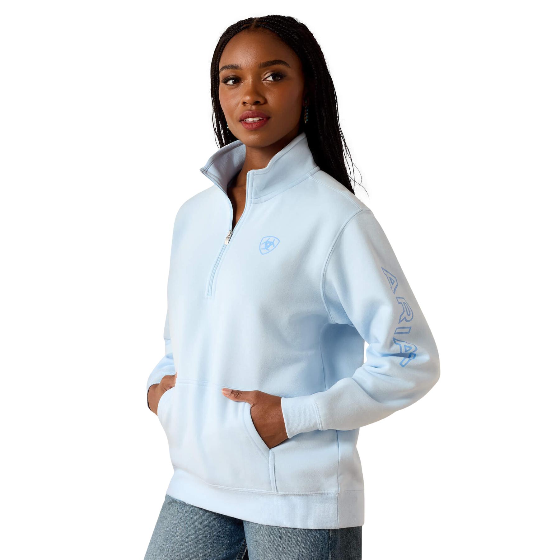 0197318827532 - Sweatshirt 1 2 Zip Women Ariat Foundation