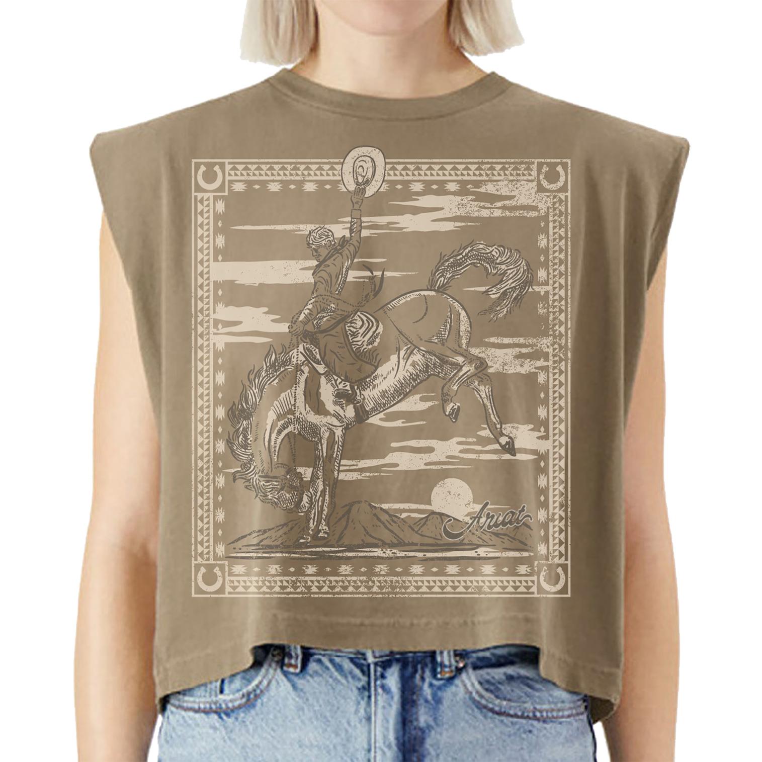 Comparer les prix de T-shirt sans manches femme Ariat Bandana Rider