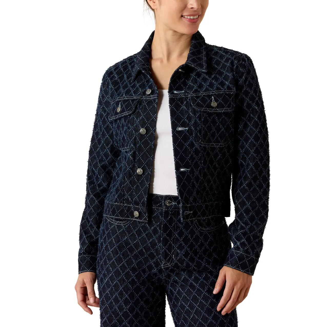 Veste en jean femme Ariat Boxy Crop