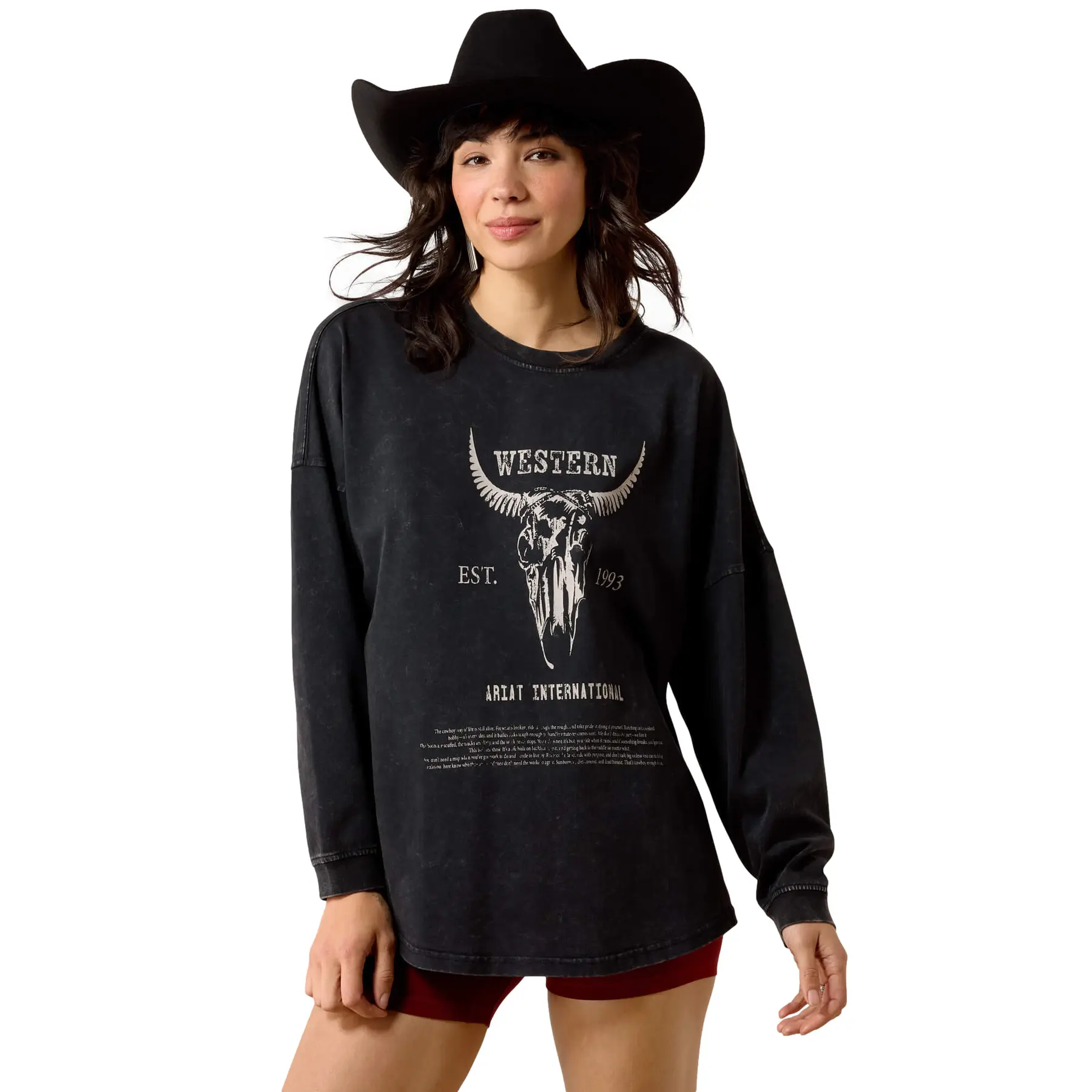 Felpa oversize da donna Ariat Canvas
