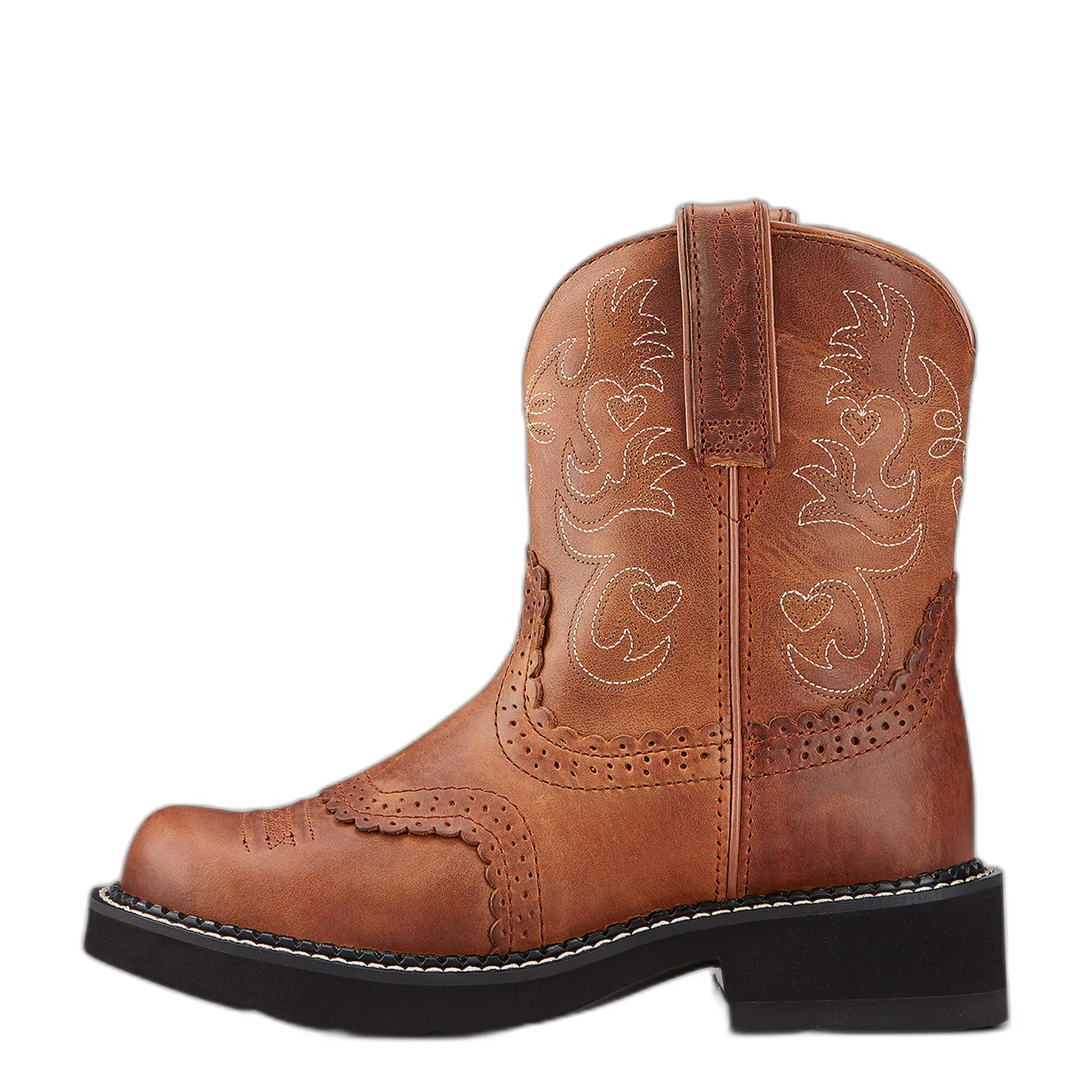 Bottes western en cuir femme Ariat Fatbaby Saddle
