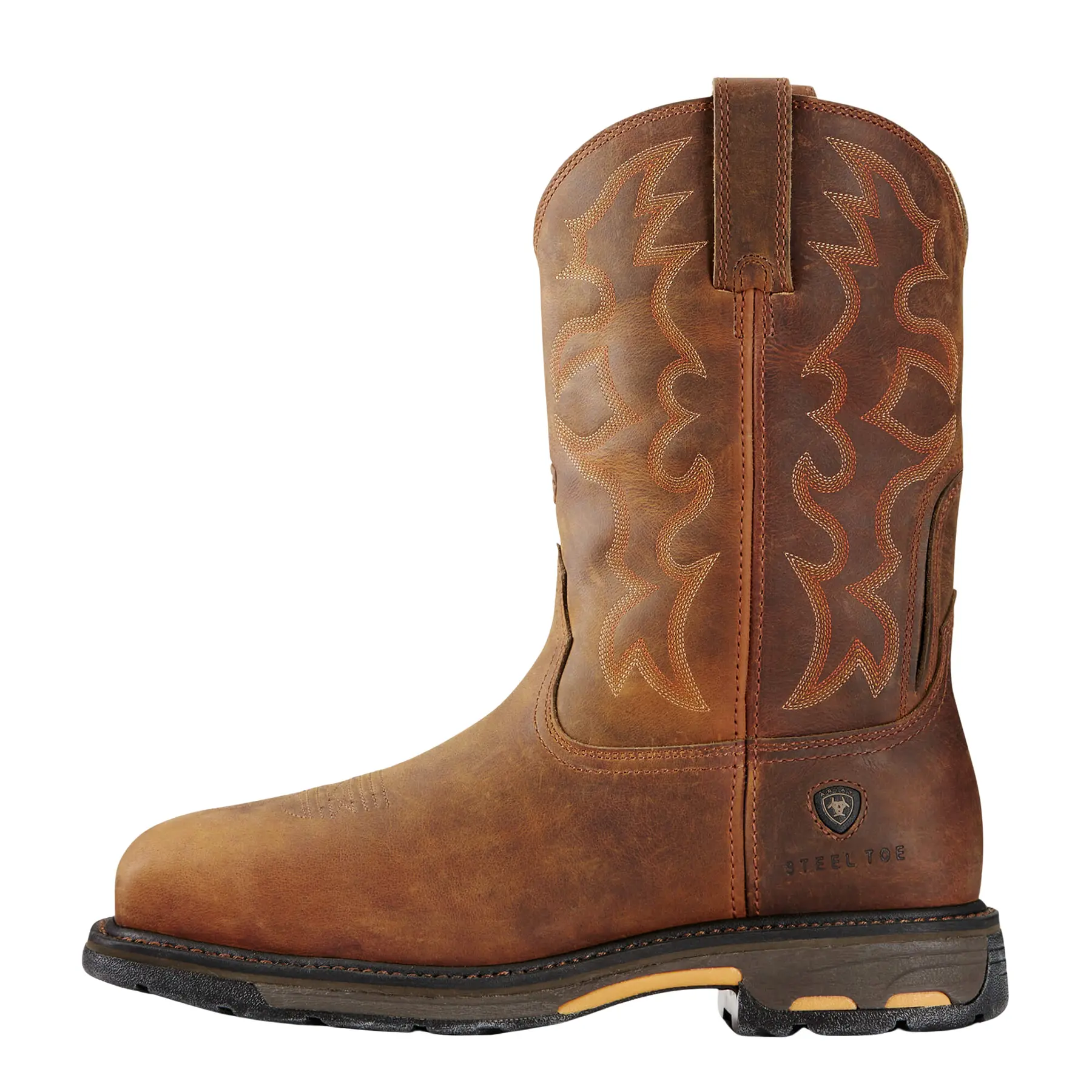 Meilleurs prix pour Bottes western à bout carré large et embout en acier Ariat WorkHog