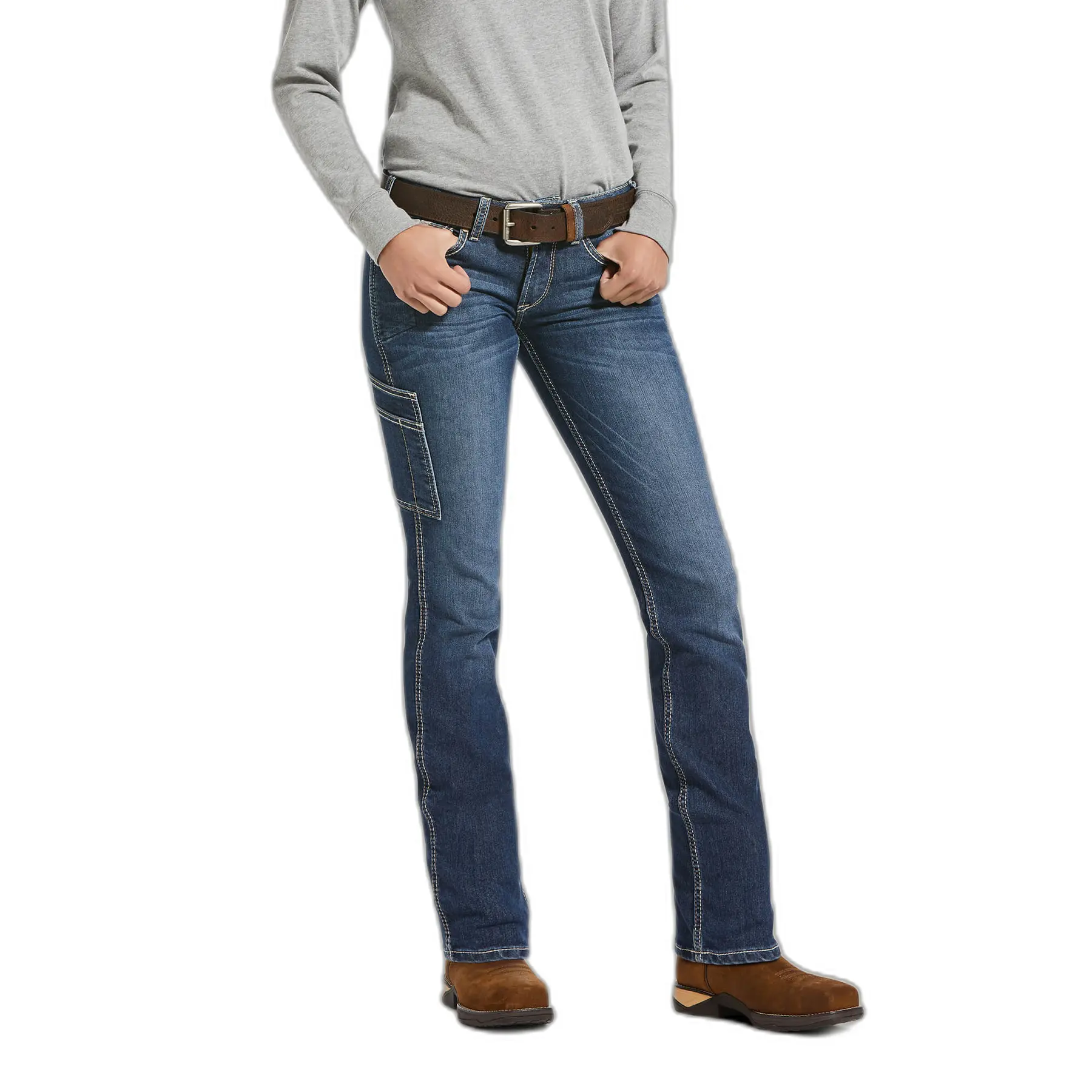 Jeans à jambe droite femme Ariat Rebar DuraStretch Riveter