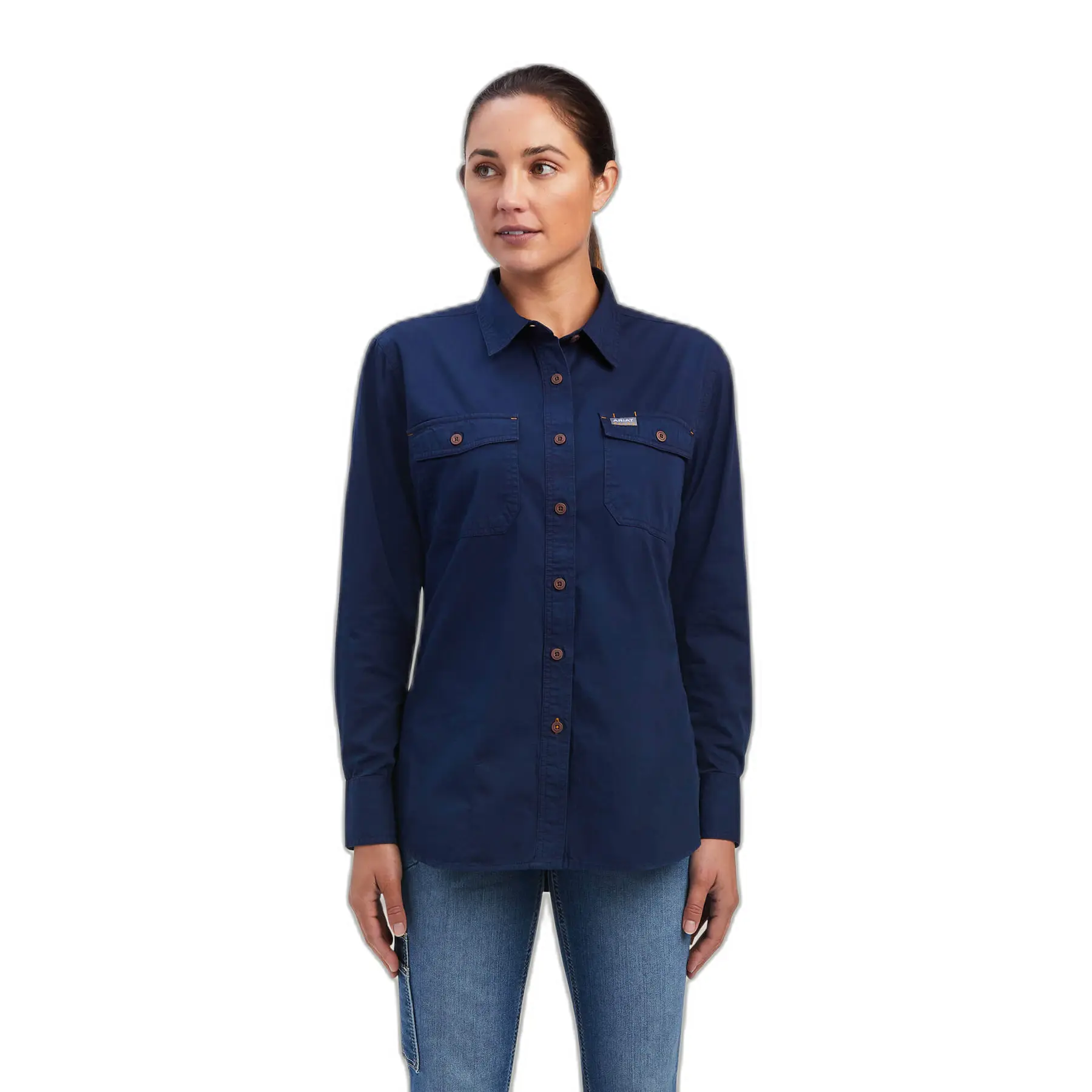 Comparer les prix de Chemise manches longues en twill délavé femme Ariat Rebar