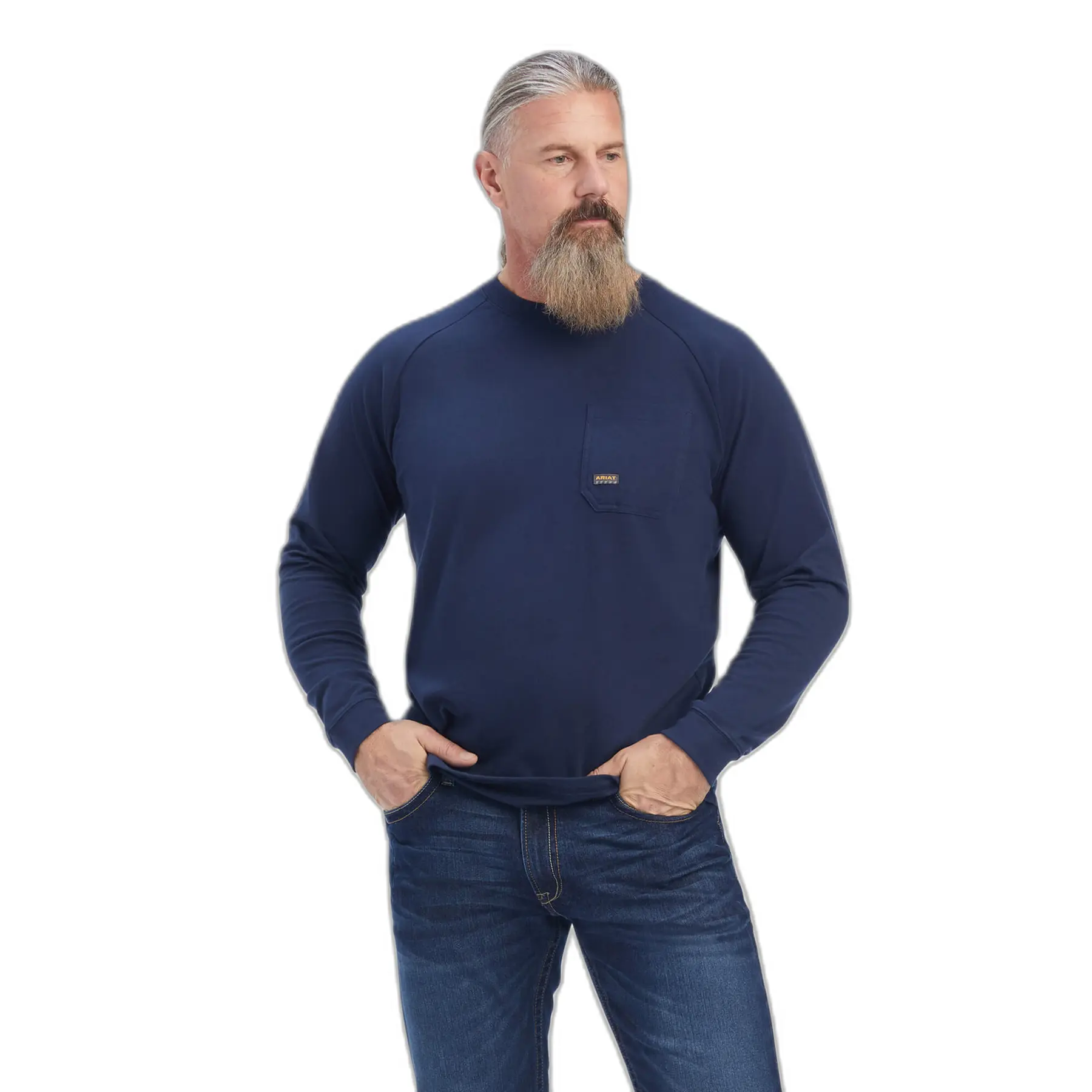 Langarmshirt Ariat Rebar Cotton Strong
