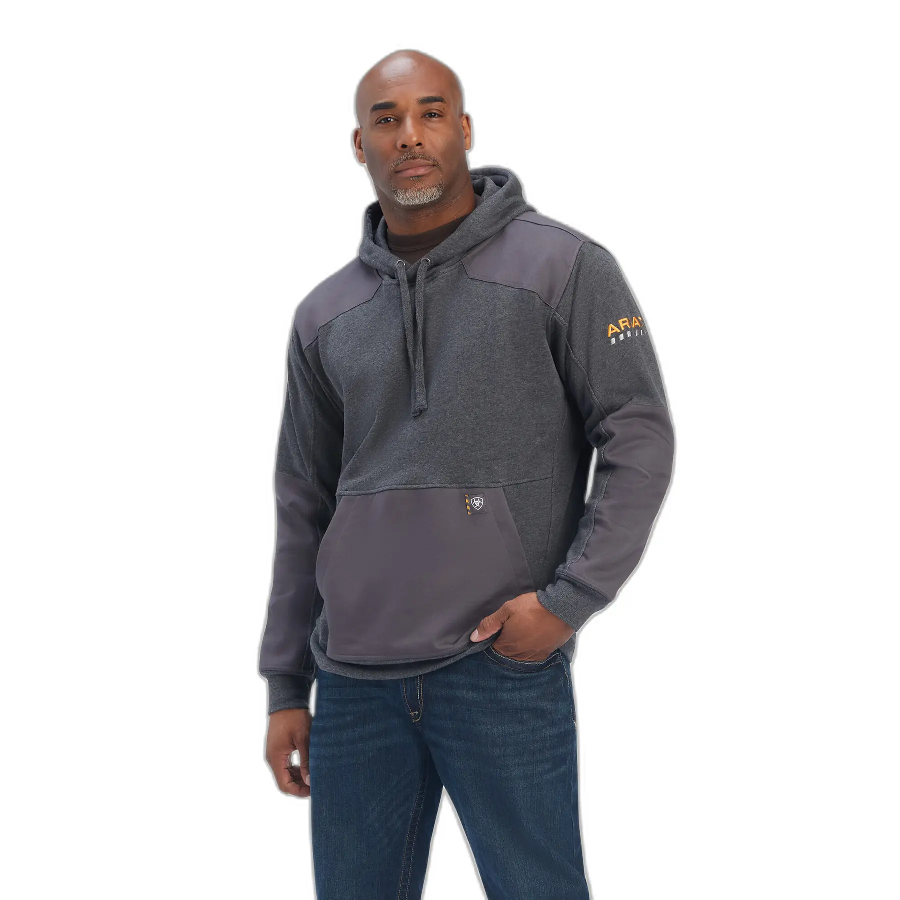Ariat Gris Hooded Sweatshirt Duracanvas Rebar Workman
