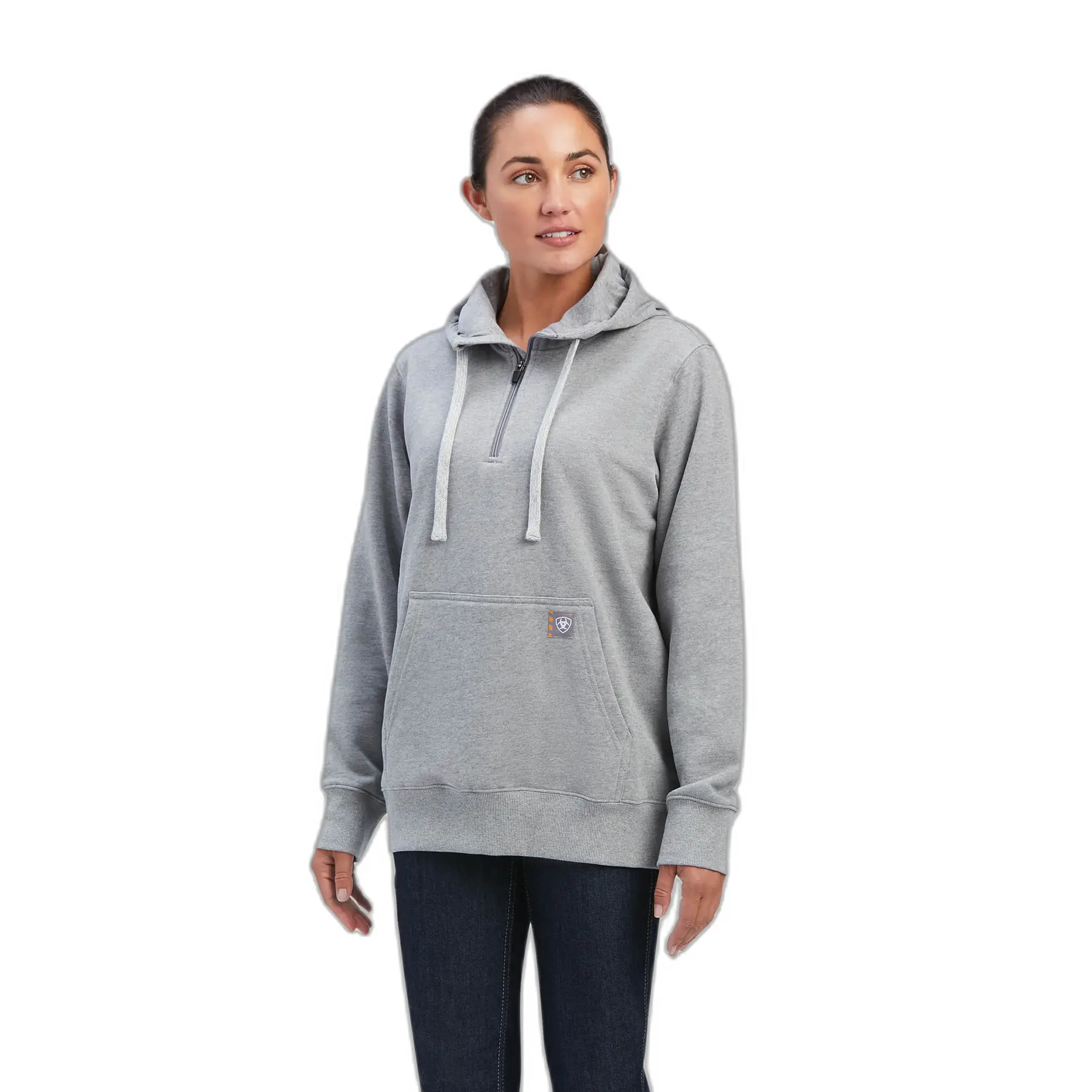 Meilleurs prix pour Sweatshirt à capuche 1/2 zip femme Ariat Rebar Skill Set