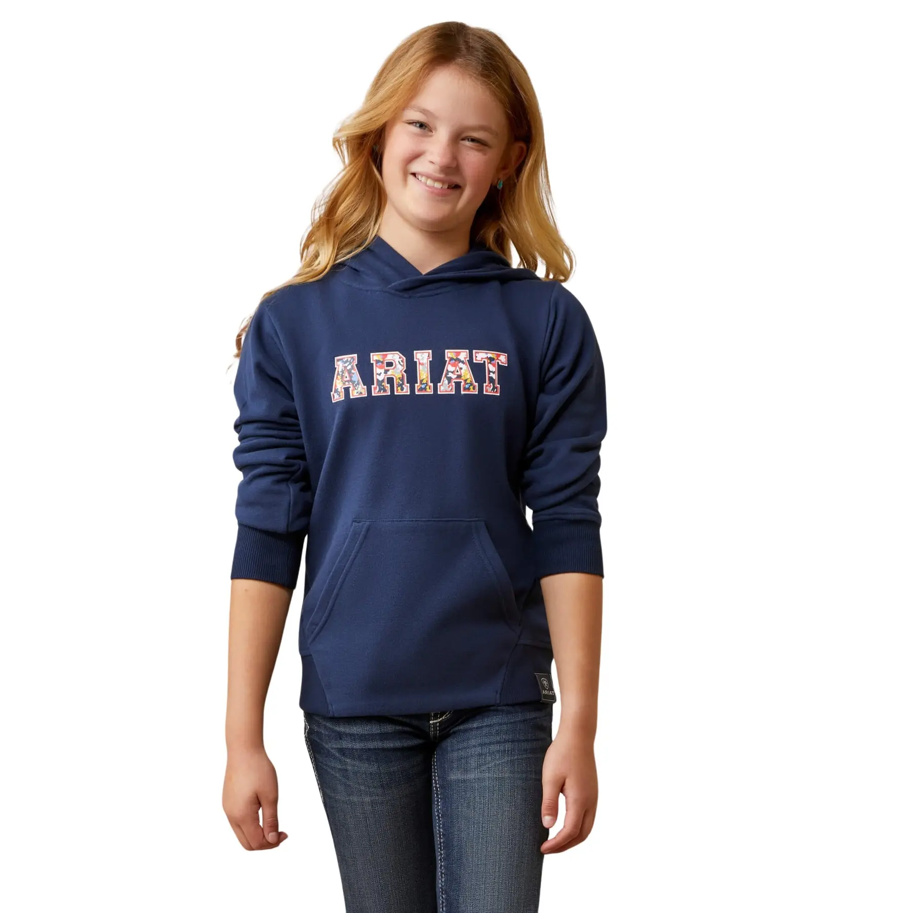 0195696443191 - Hoodie Kinder Ariat 3D Logo 20