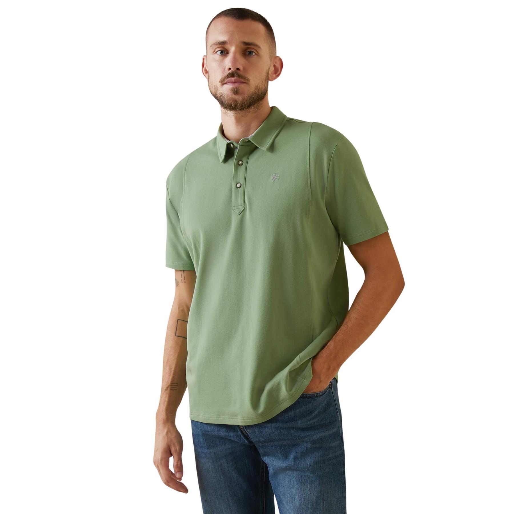 0195696436599 - Polo-Shirt mit Medaillen-Knöpfen Ariat