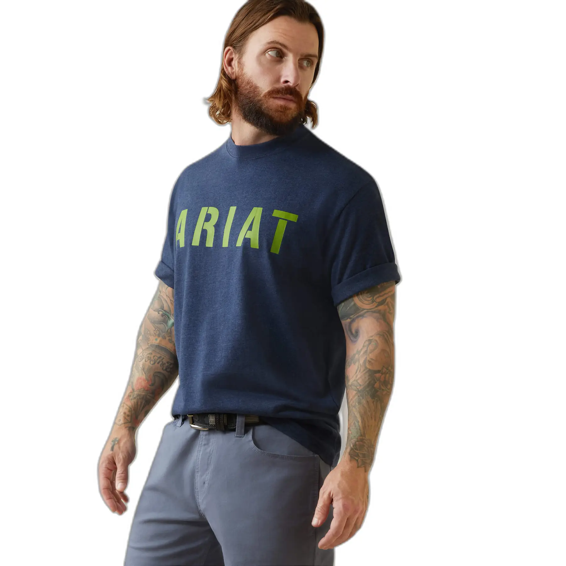 Meilleurs prix pour T-shirt cotton Ariat Rebar Strong Block