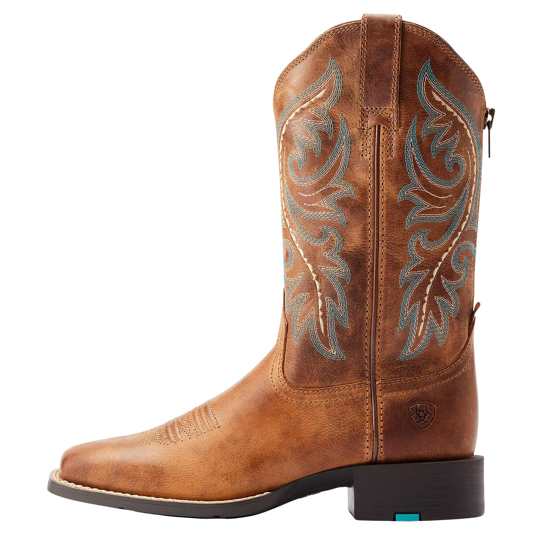 Stivali western con zip posteriore donna Ariat Round Up