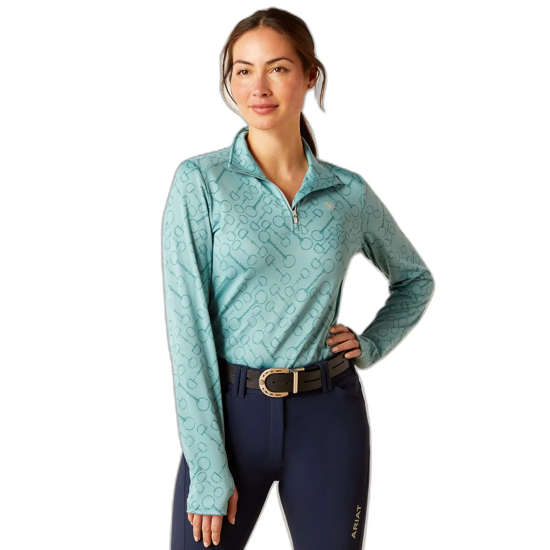 Maglia da equitazione da donna con zip Ariat Prophecy