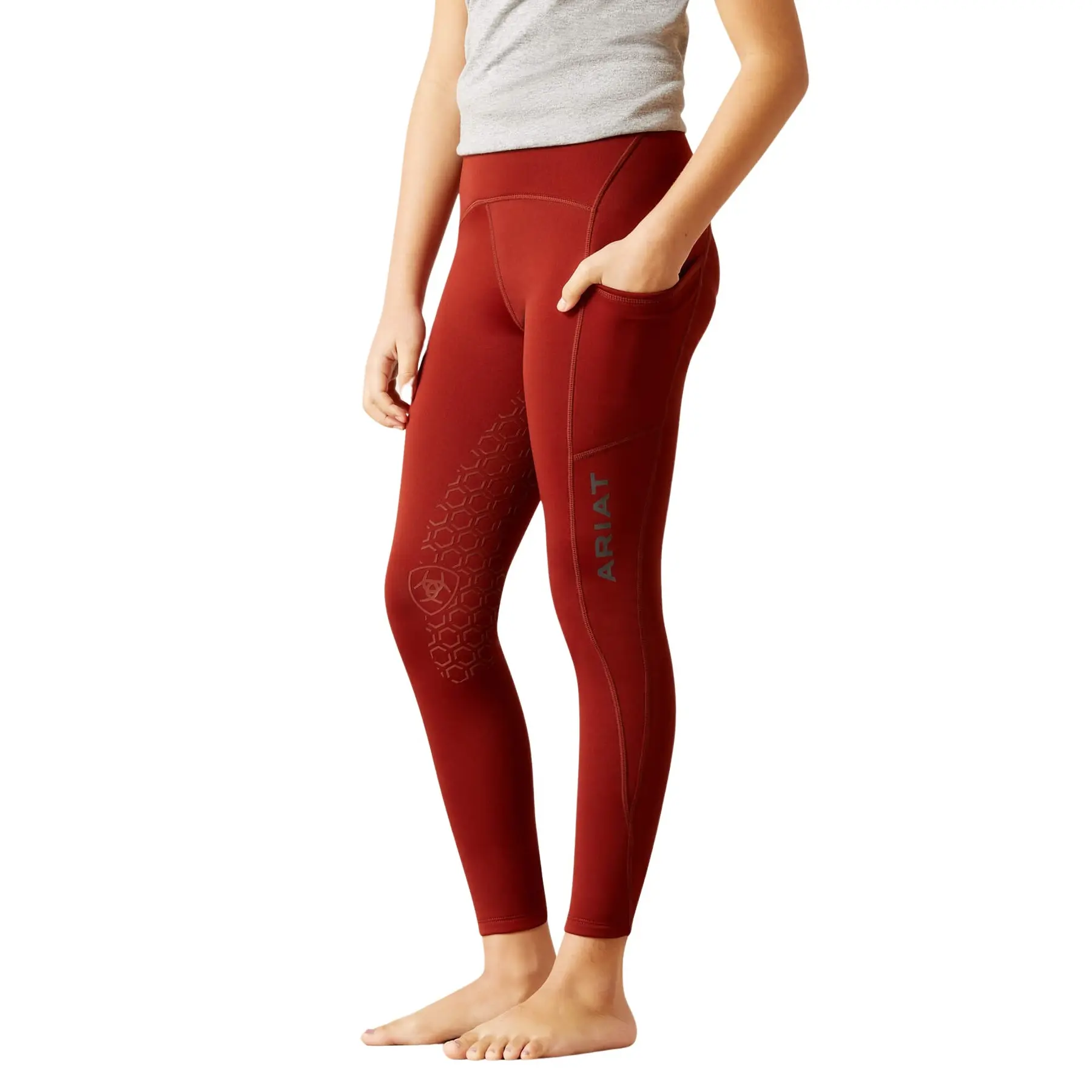 Comparer les prix de Legging équitation mid grip fille Ariat Venture