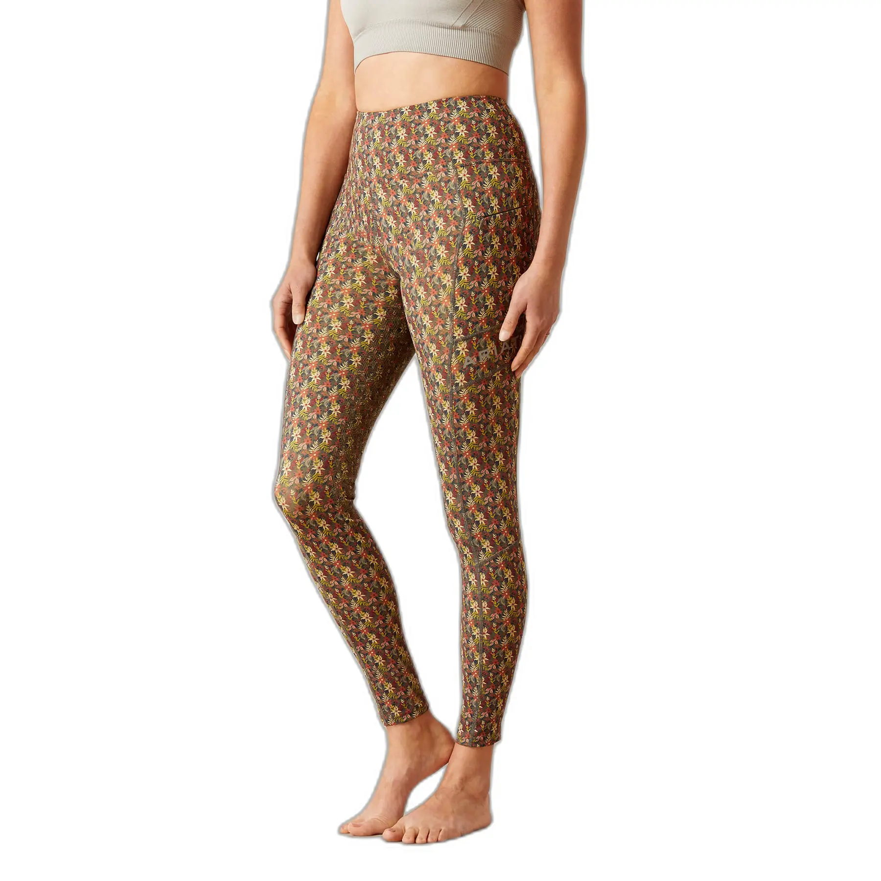 Comparer les prix de Legging équitation full grip femme Ariat Eos Print