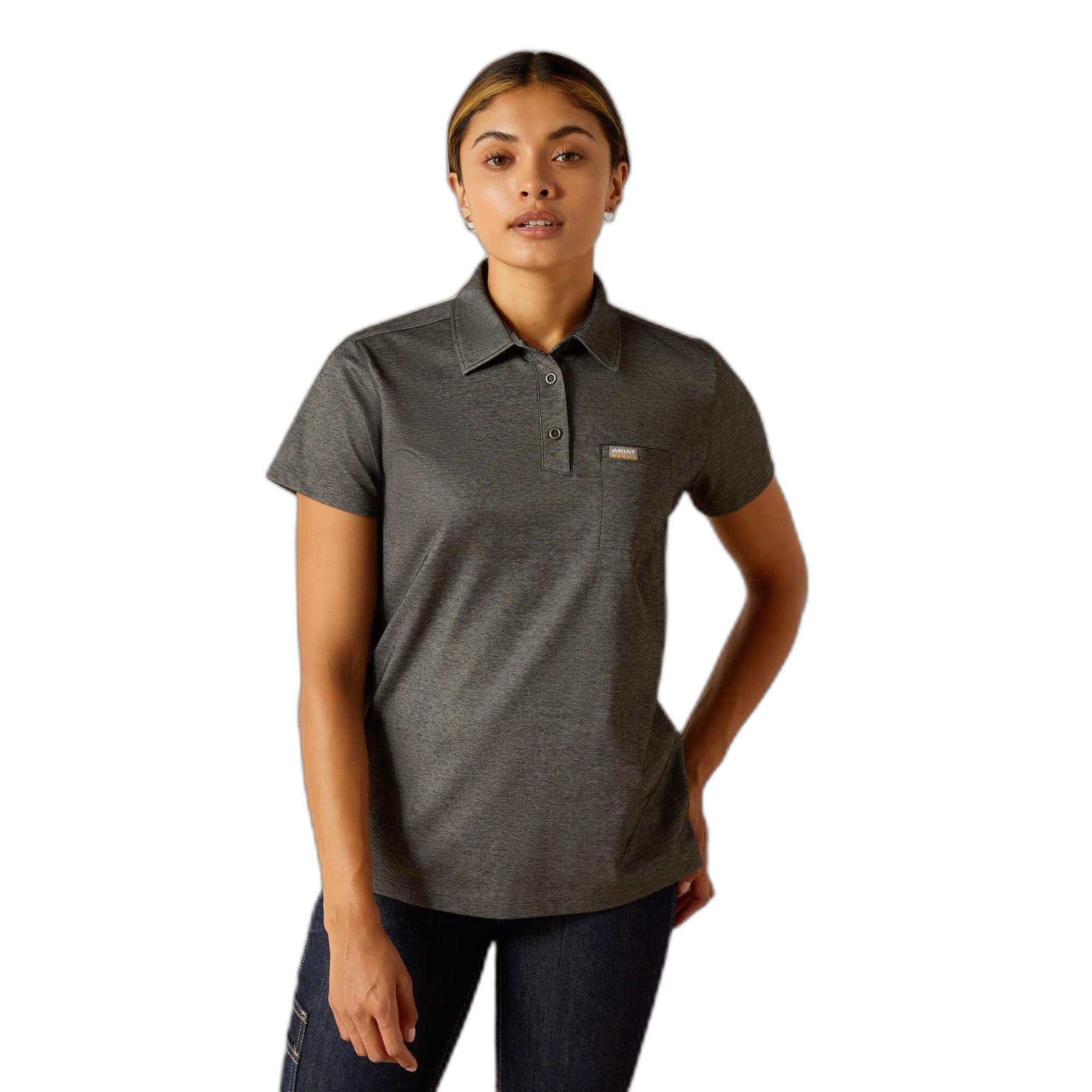 0197318046063 - Polo-Shirt Damen Ariat Rebar Foreman