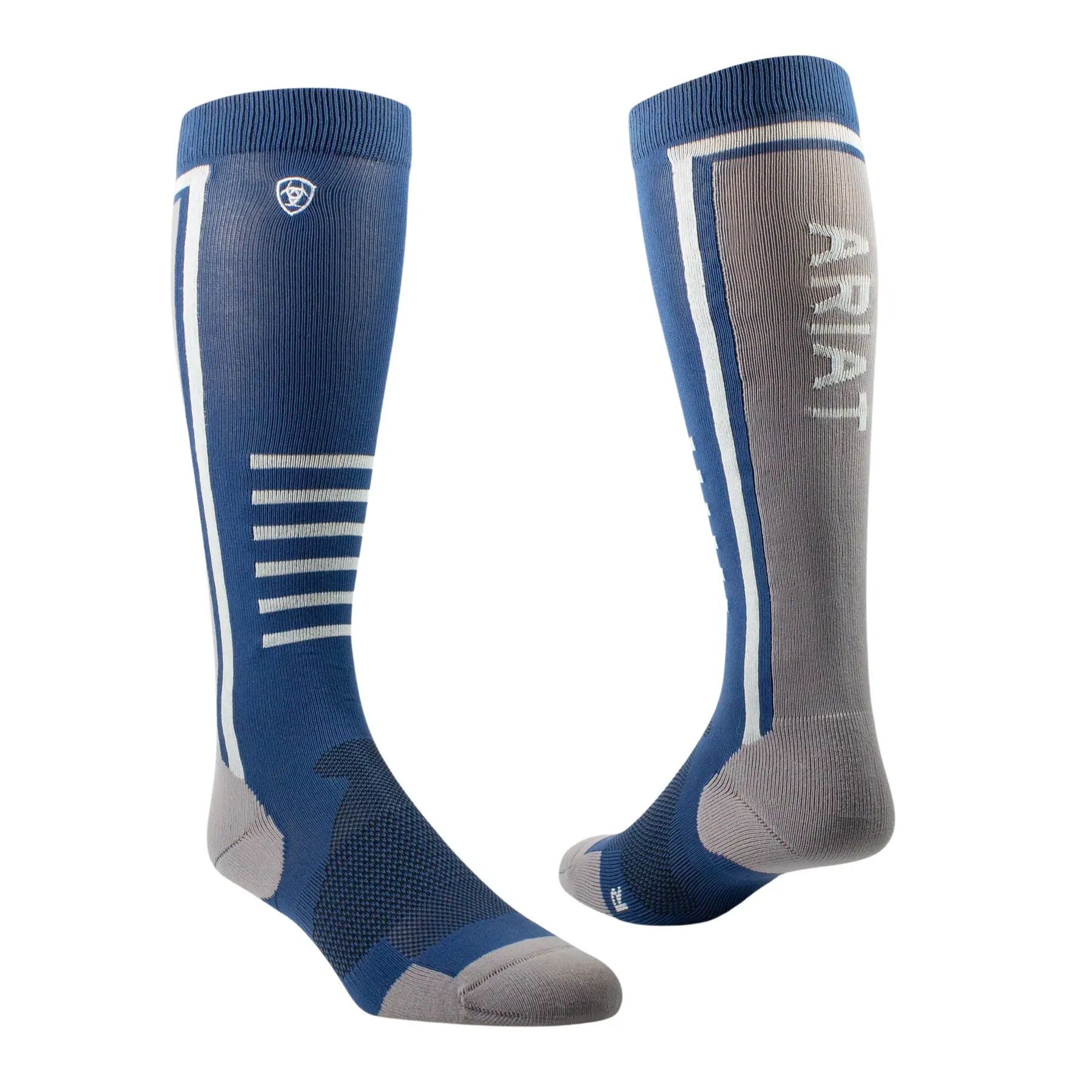 Ariat Men's Bleu Riding Socks Tek Slimline Performance