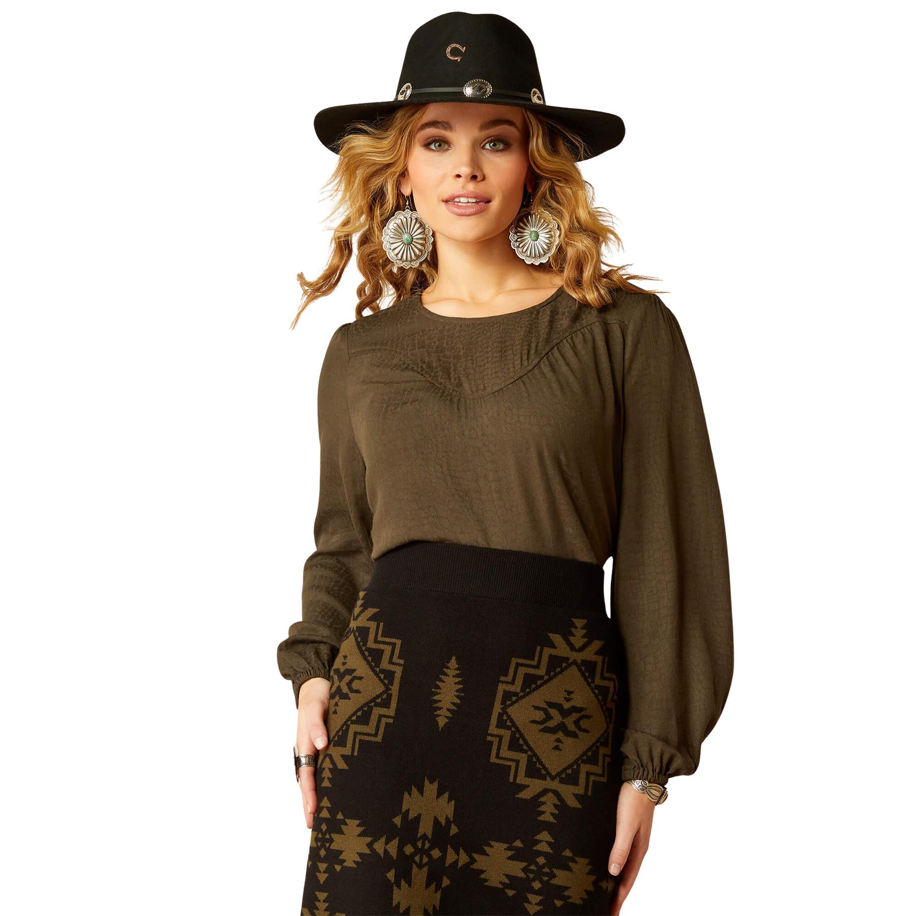 0197318133879 - Damenbluse Ariat Wisteria