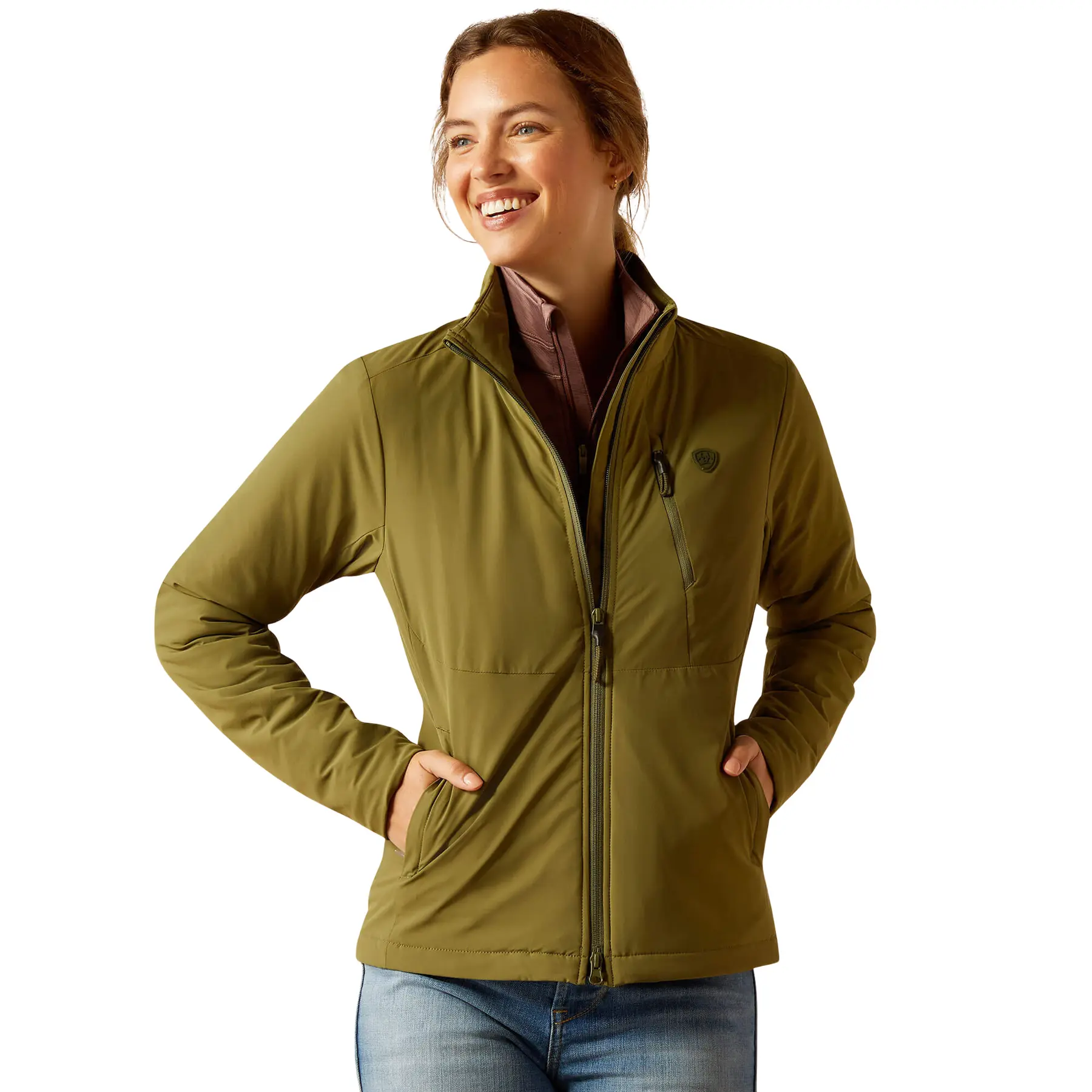 Women's insulated full zip riding jacket Ariat Rion StretchShell