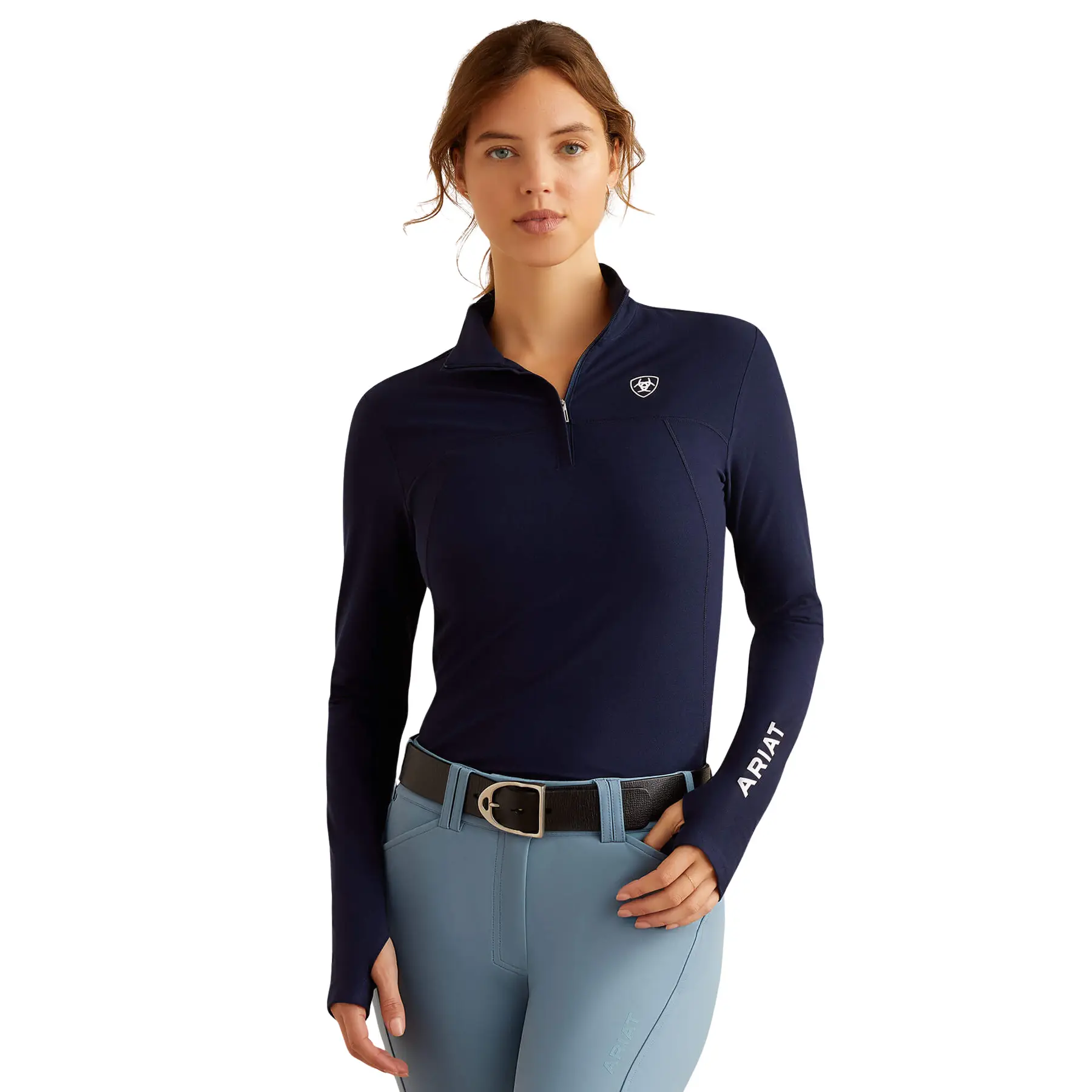 Ariat Women's Bleu 1/4 Zip Riding Top Lowell 3.0