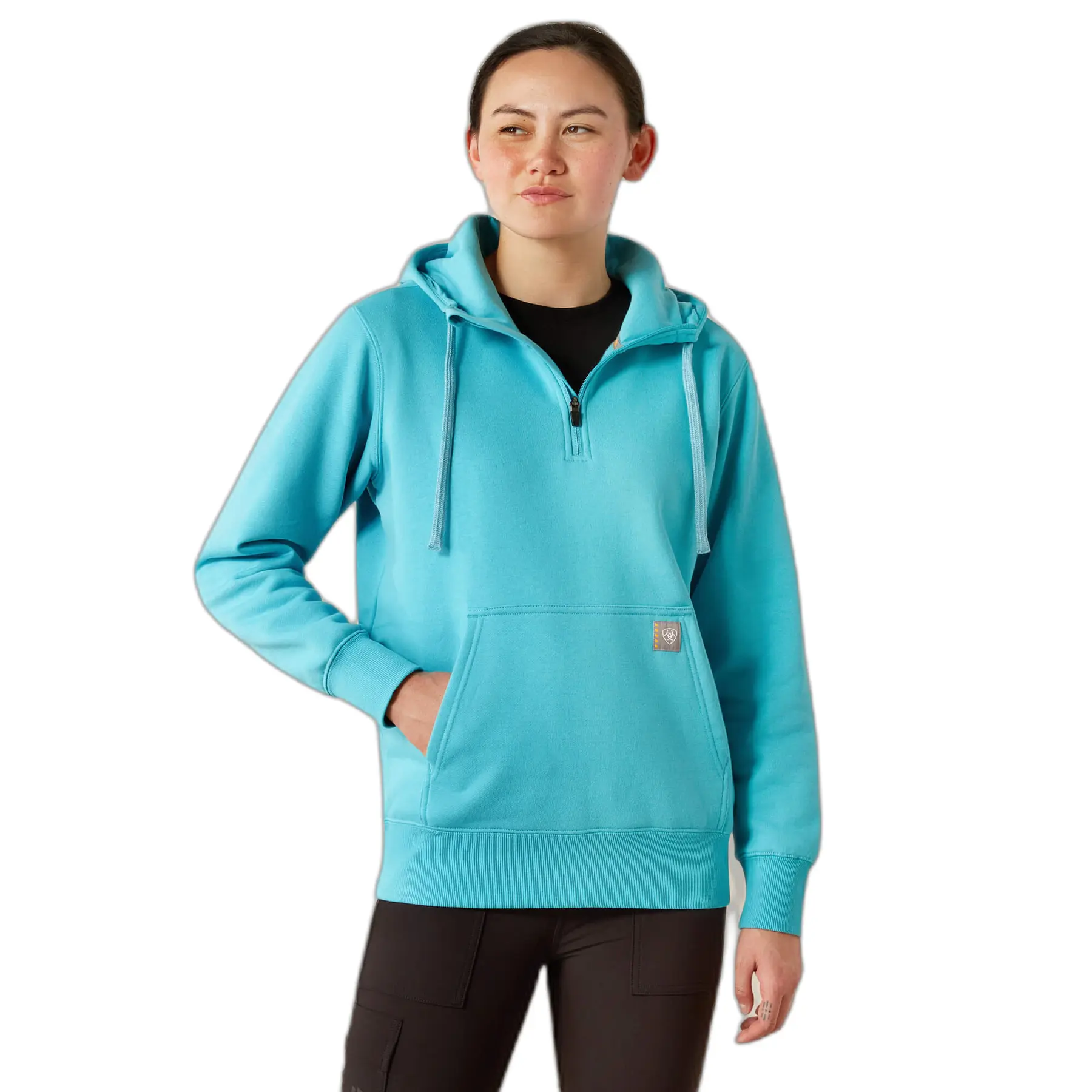Felpa con cerniera a metà e cappuccio da donna Ariat Rebar Skill