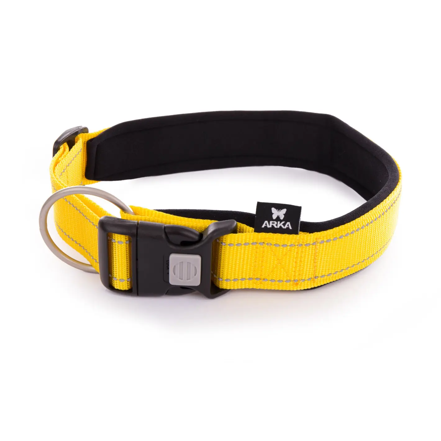 Arka Haok Jaune Adjustable Nylon Dog Collar Xl