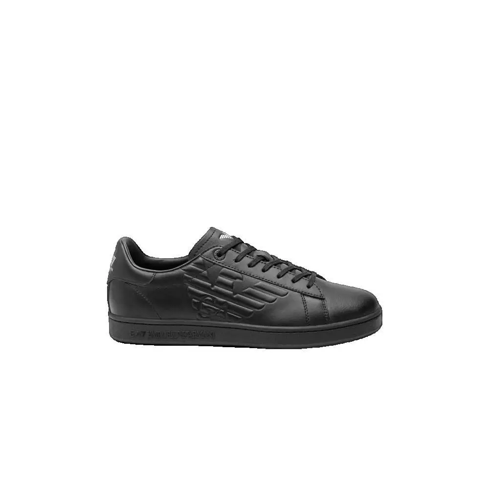 8054709251760 - EA7 Sneaker Herren Glattleder schwarz