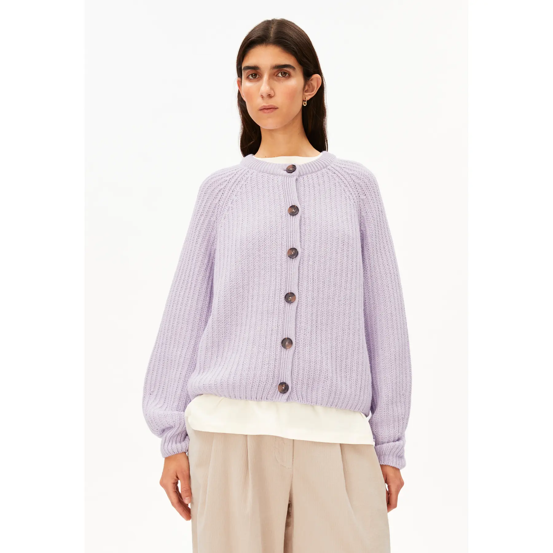 Cardigan in maglia a coste donna Armedangels