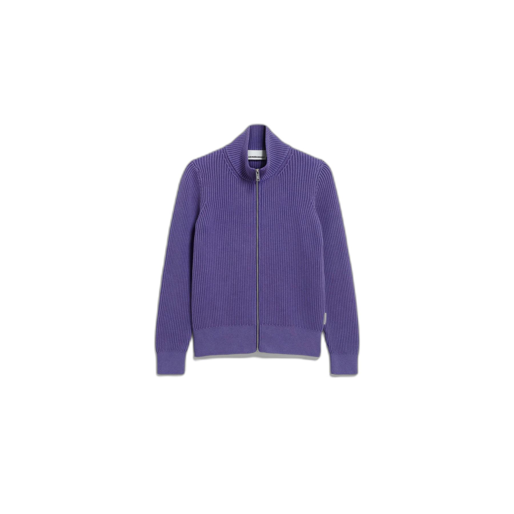 4255808177652 - Strickjacke mit Reißverschluss Damen Armedangels Rebeccaa Gmt Dye