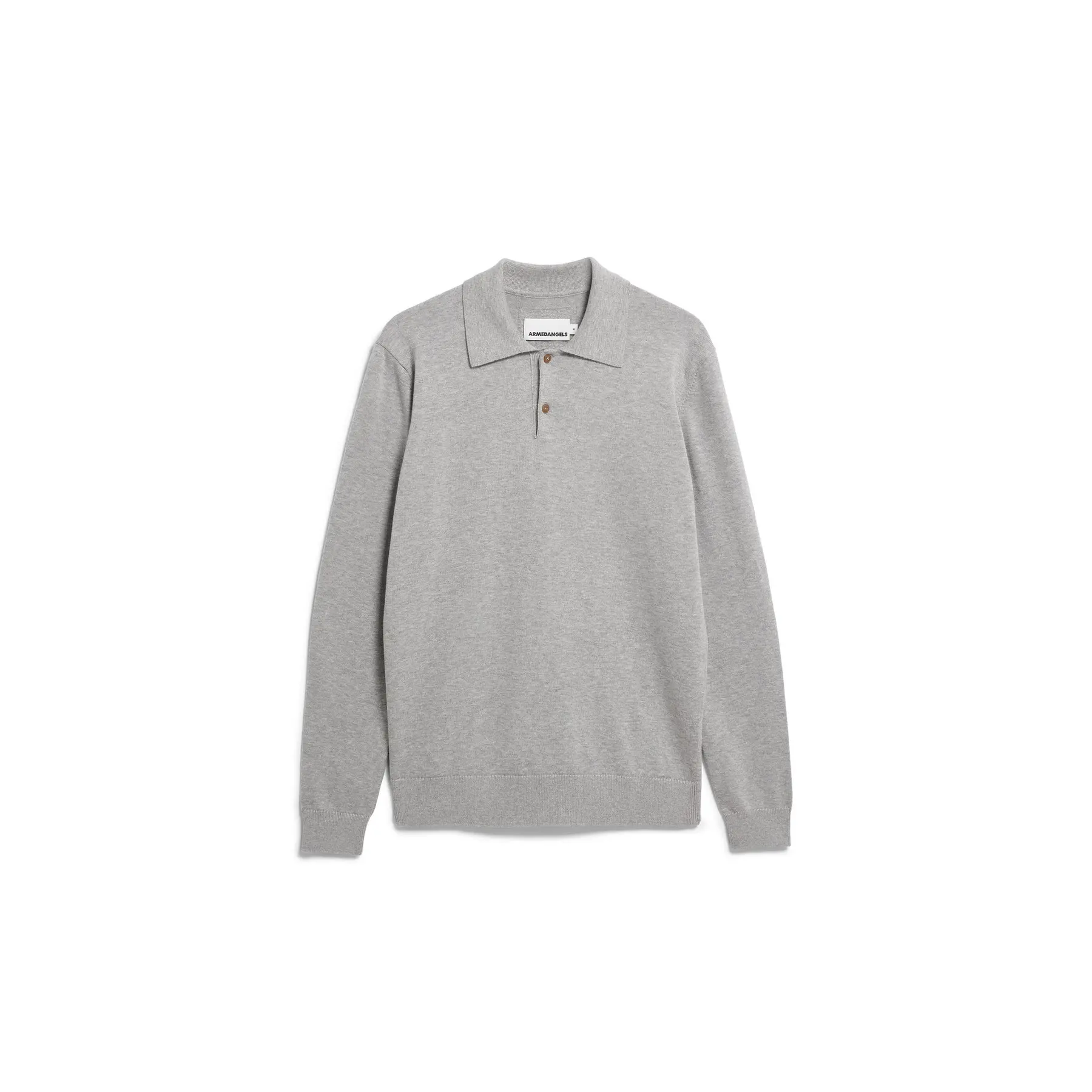 Langärmeliges Poloshirt aus Mesh Armedangels