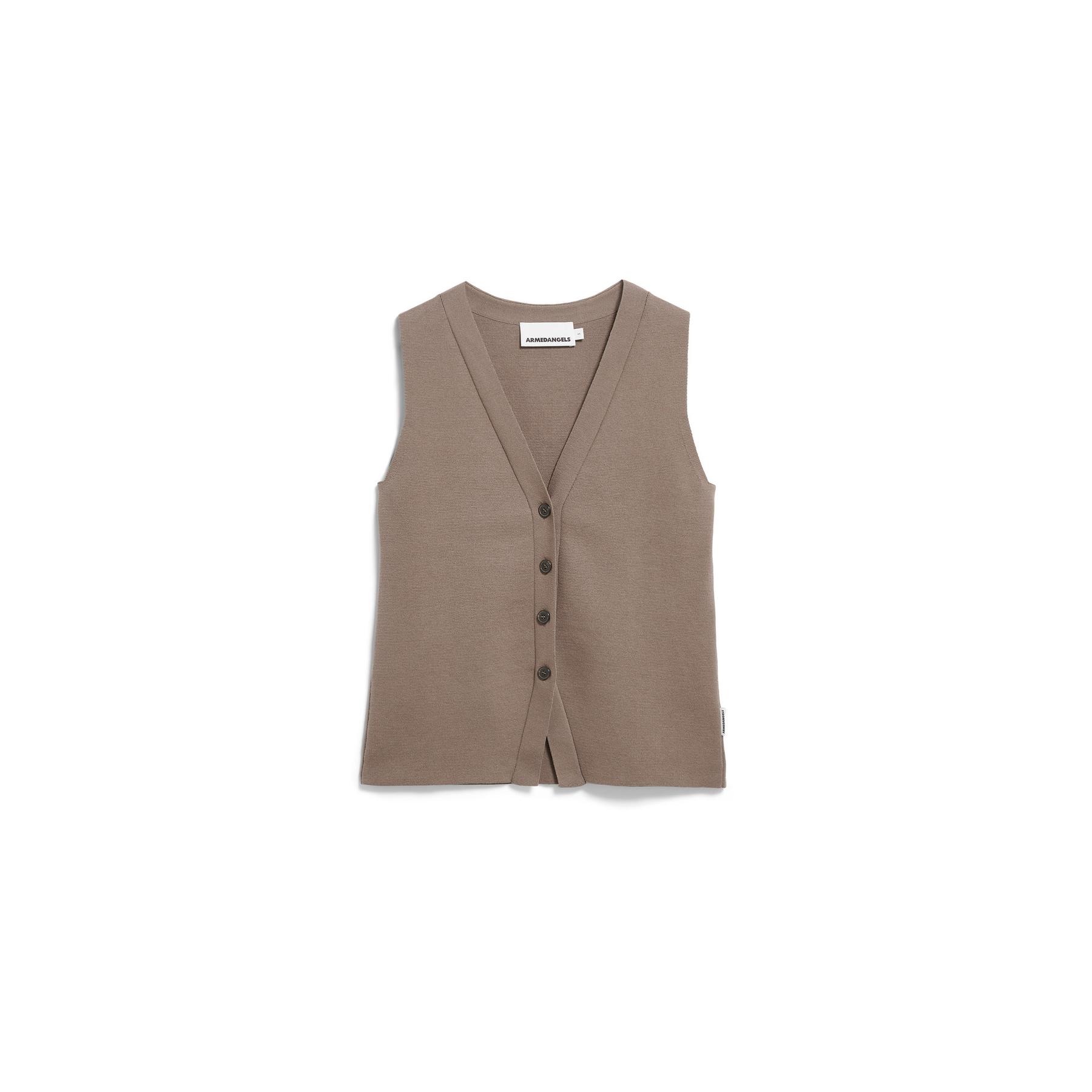 4255860100728 - Weste Damen Armedangels En Maille Compact À Boutons