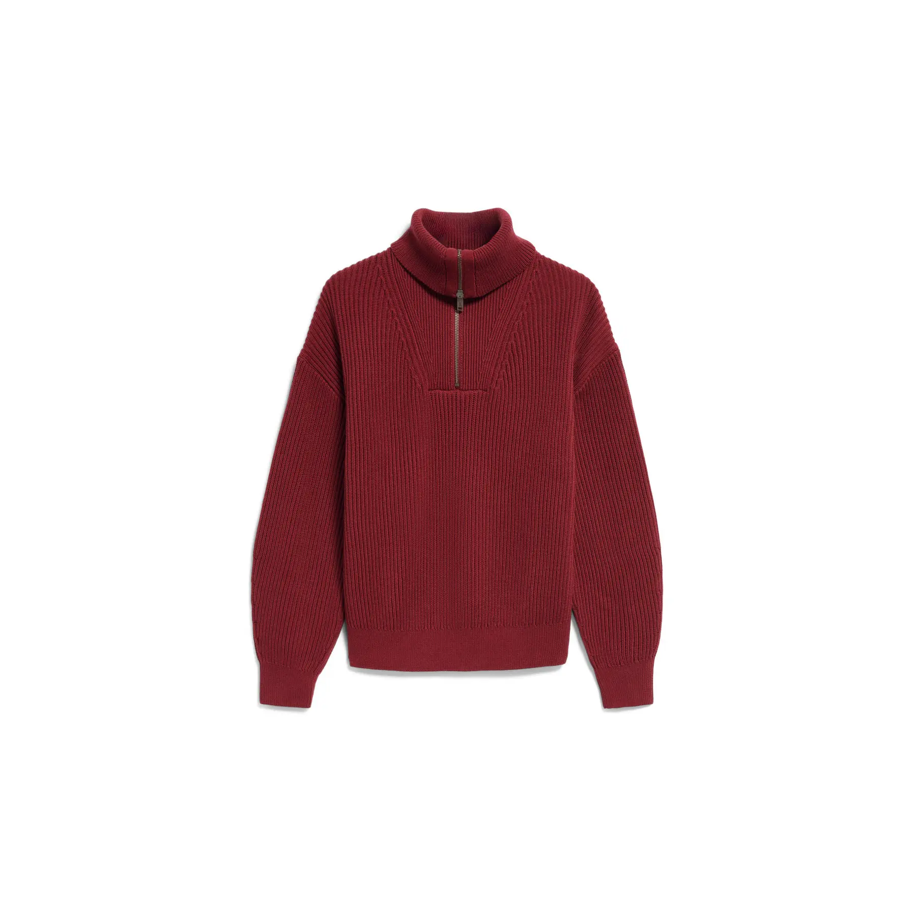 Pull a collo zip in maglia vanisée donna Armedangels
