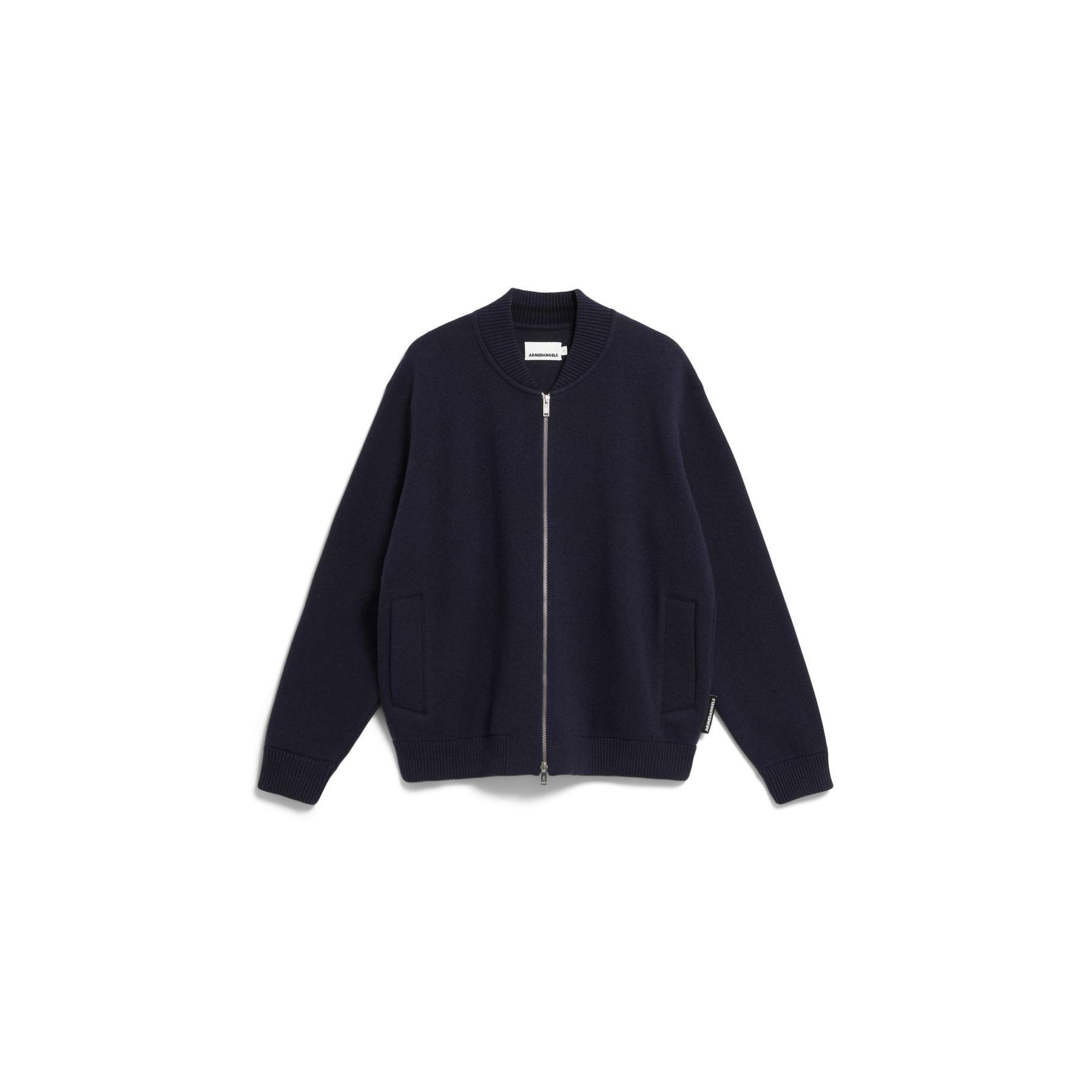 4255715661657 - Strickjacke mit Label-Detail Modell YAAKOV