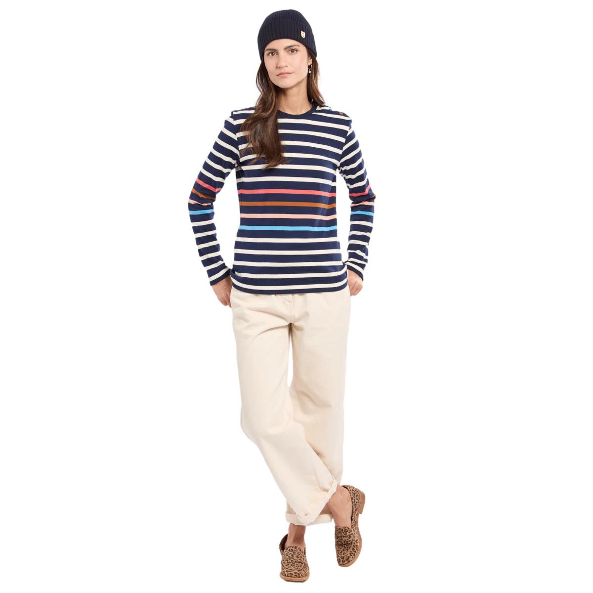 3667126408317 - Gestreiftes Langarmshirt für Frauen Deauville