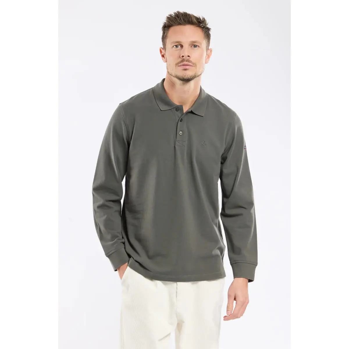 3667126460803 - Polo mit langen Ärmeln aus schwerem Piqué Armor-Lux