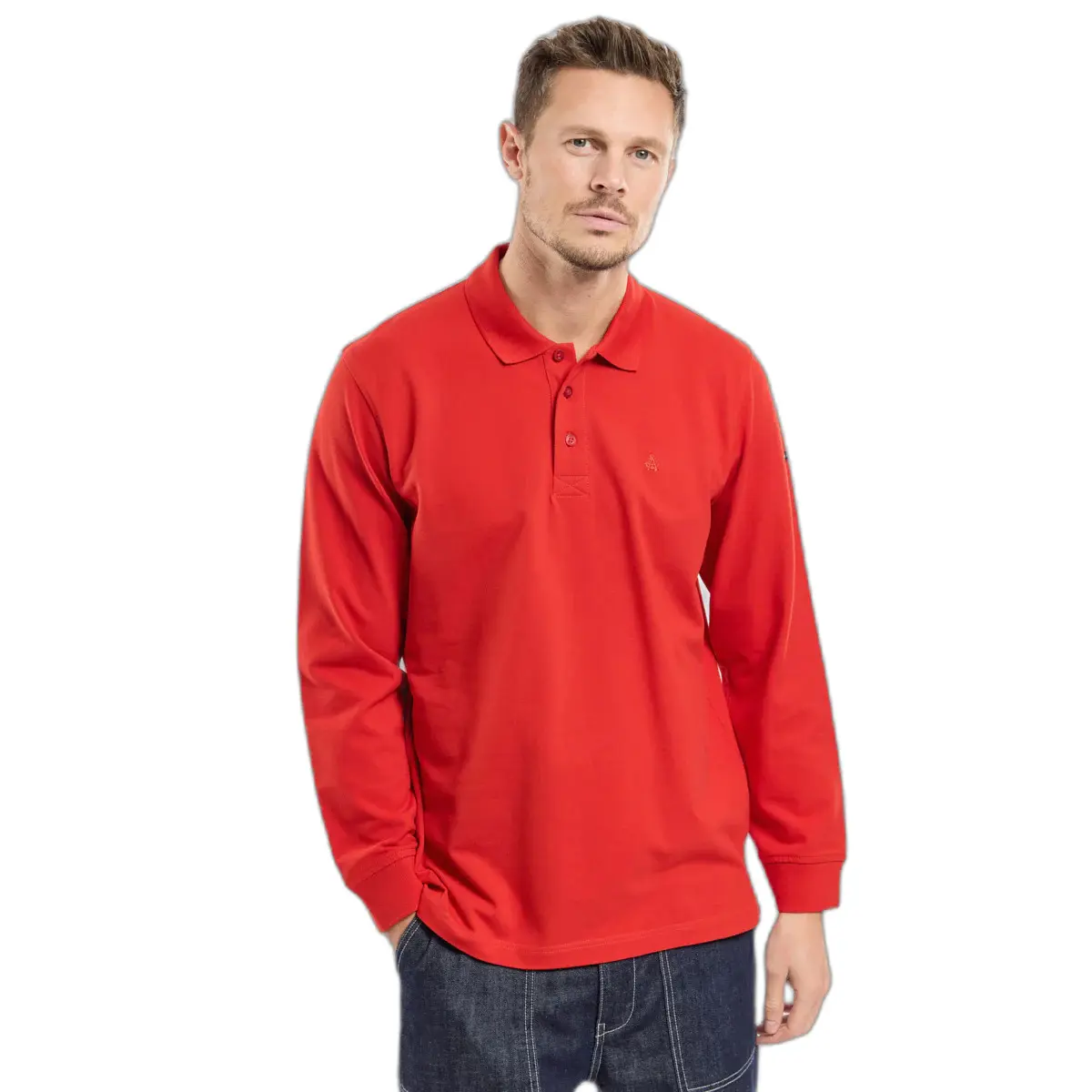 3667126494372 - Polo mit langen Ärmeln aus schwerem Piqué Armor-Lux