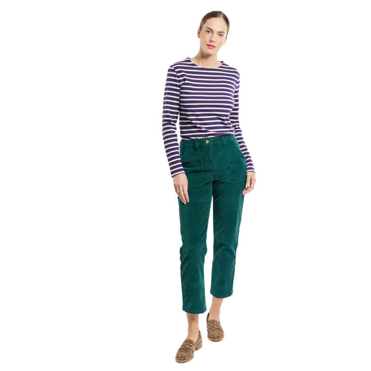 3667126404951 - Langarm-gestreiftes T-Shirt für Damen Heritage Bio Gots