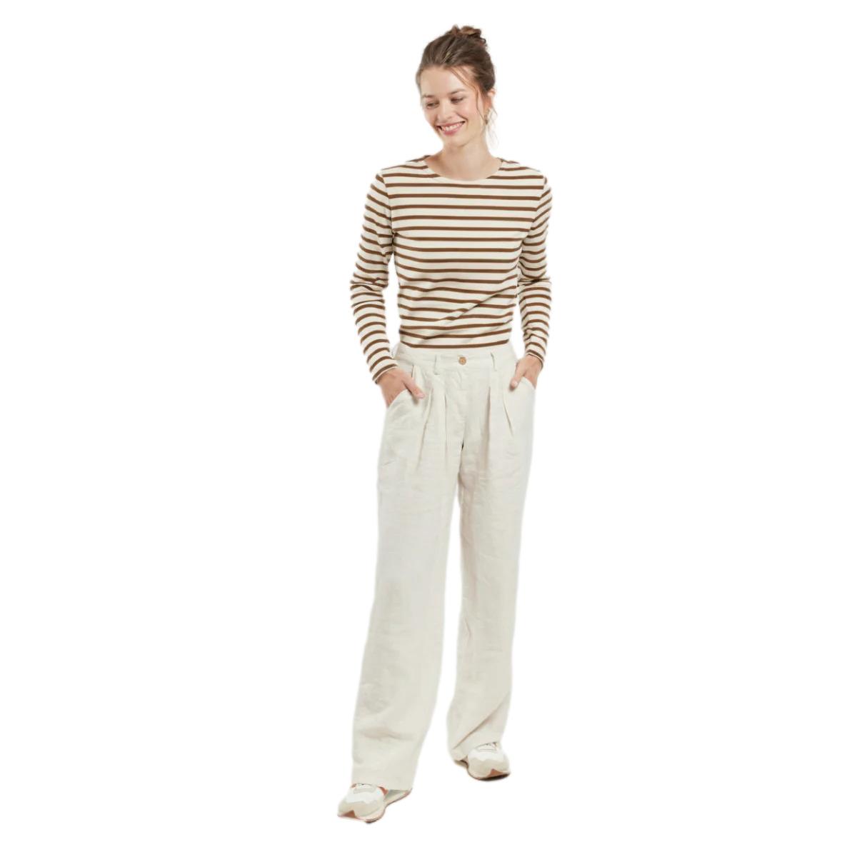 3667126405125 - Langarm-gestreiftes T-Shirt für Damen Heritage Bio Gots