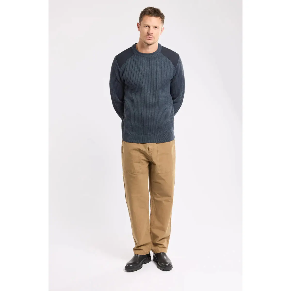 3667126443202 - Pullover mit Rundhalsausschnitt Militaire