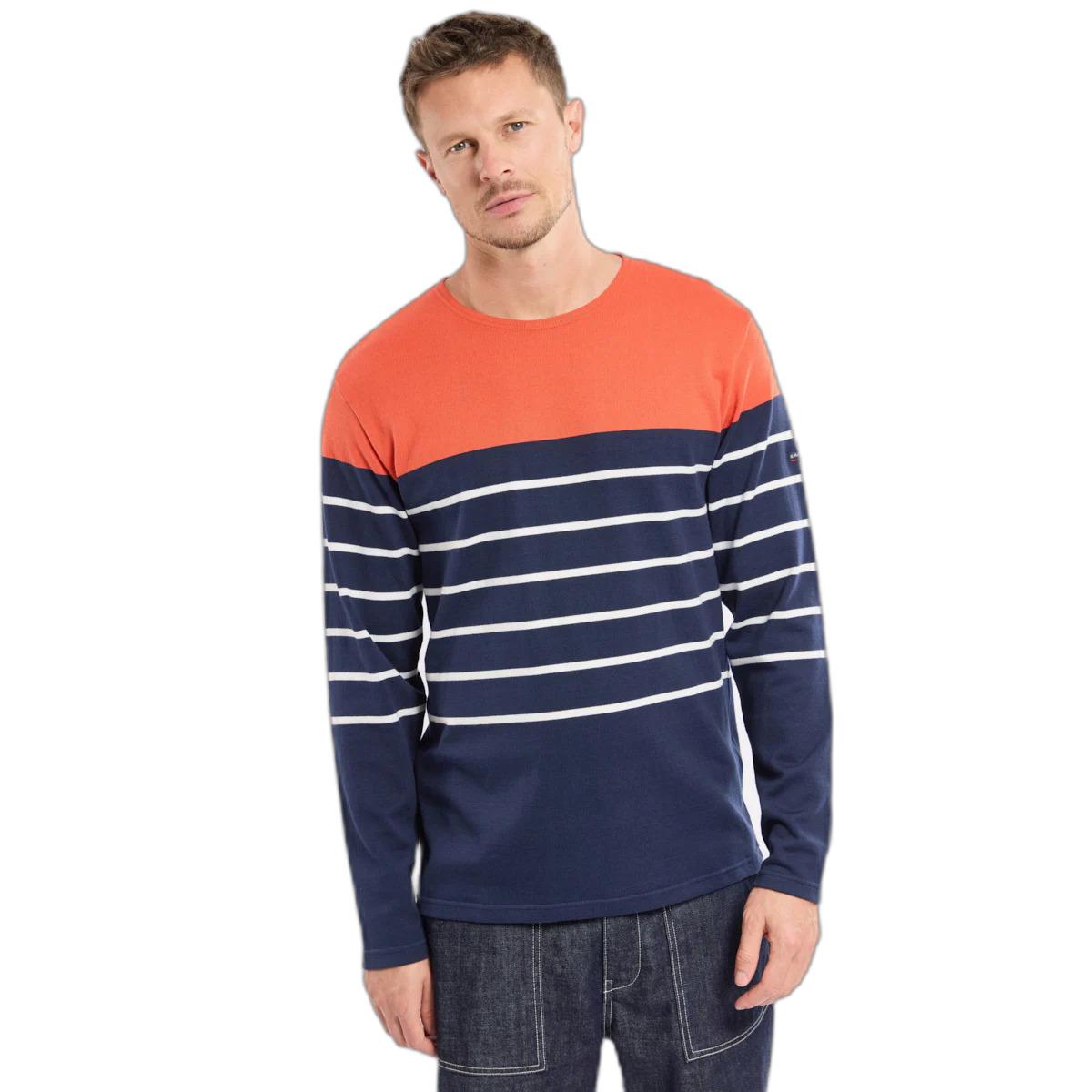 3667126433814 - Gestreiftes langärmliges T-Shirt Bio Gots