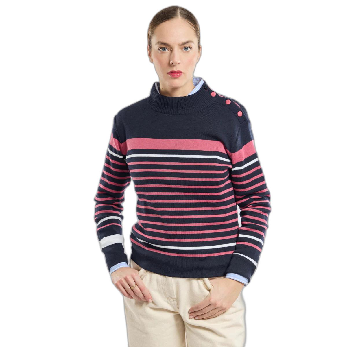 3667126428575 - Gestreifter Pullover Damen Marin