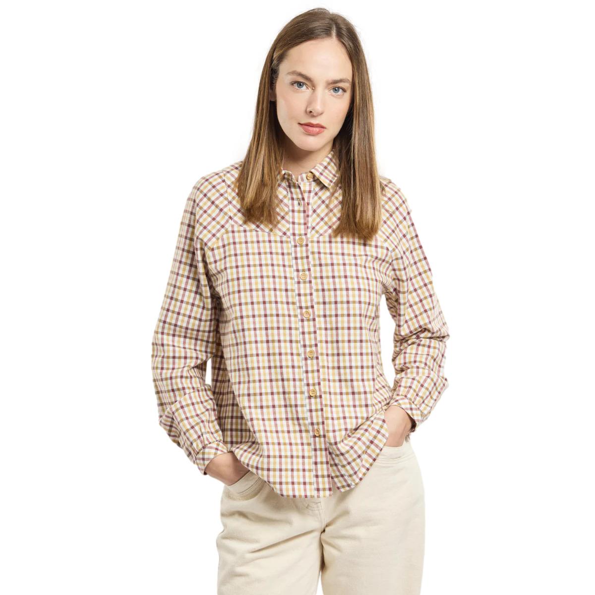 3667126423013 - Karierte Langarmbluse für Frauen Heritage