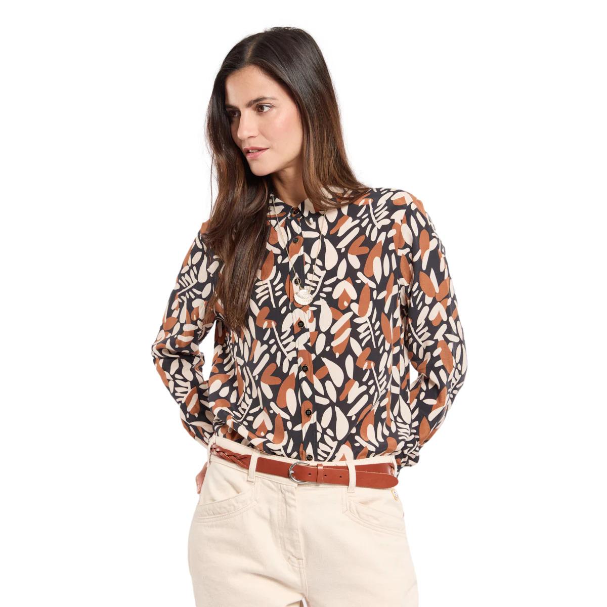 3667126426472 - Damen Langarmbluse mit Druck Armor-Lux