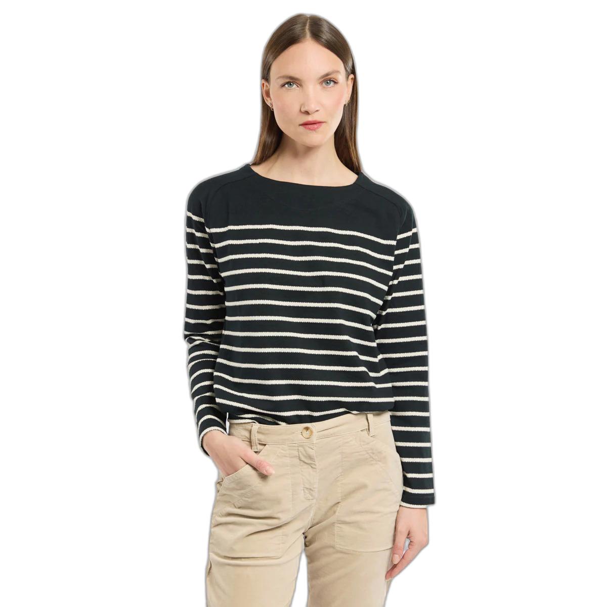 3667126434194 - Damen Langarm-Jacquard-T-Shirt Armor-Lux