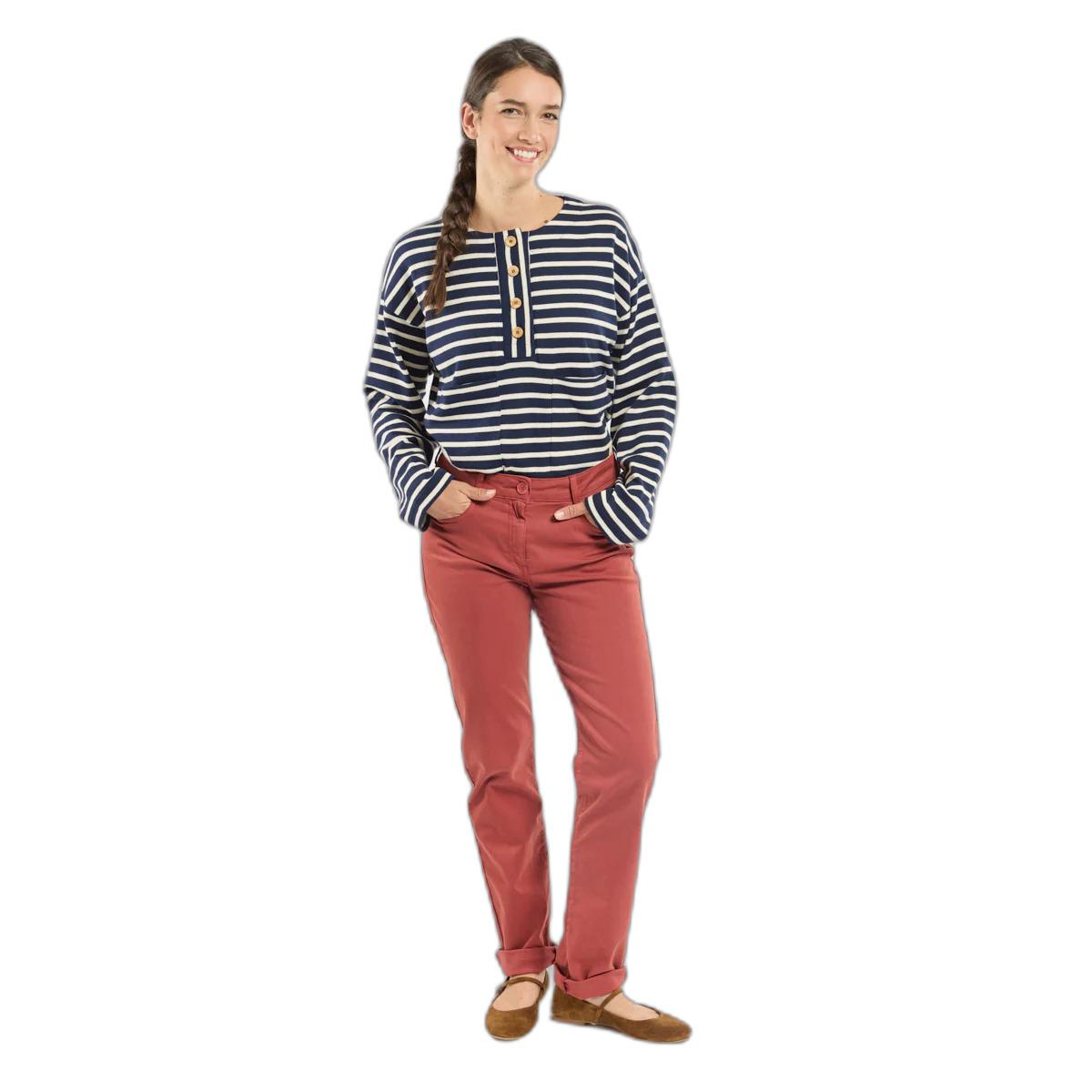 Pantaloni dritti in cotone donna  Taylor