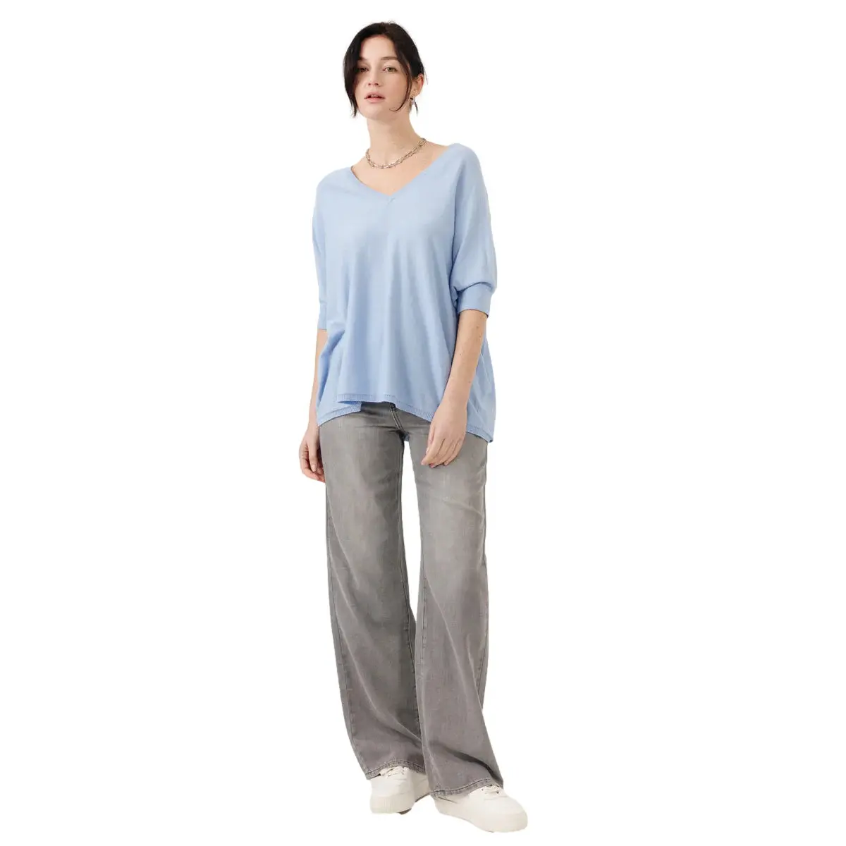 Image of Damen-Pullover mit V-Ausschnitt Artlove Hesalia