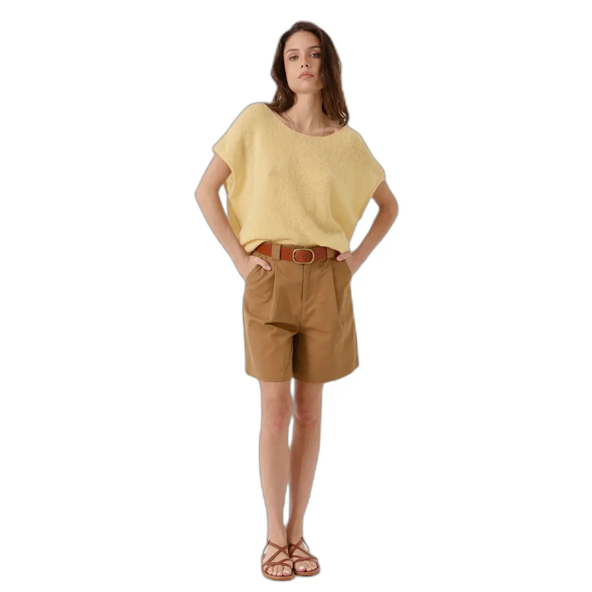 Pullover mit kurzen Ärmeln, Damen Artlove Azena
