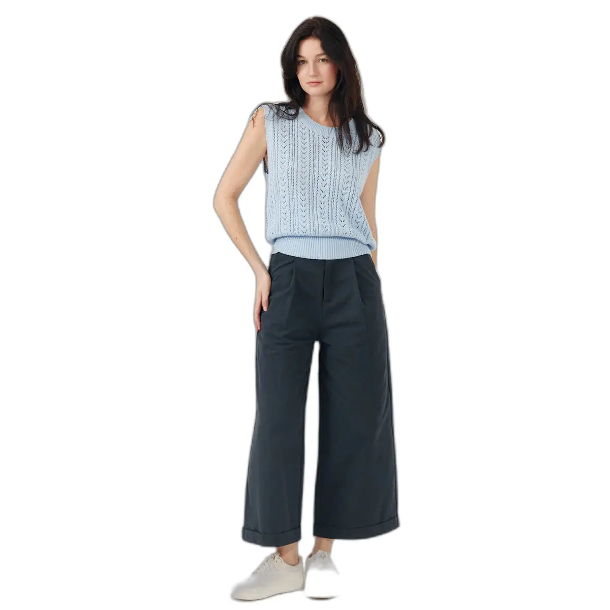 Image of Ärmelloser Pullover Damen Artlove Almeria