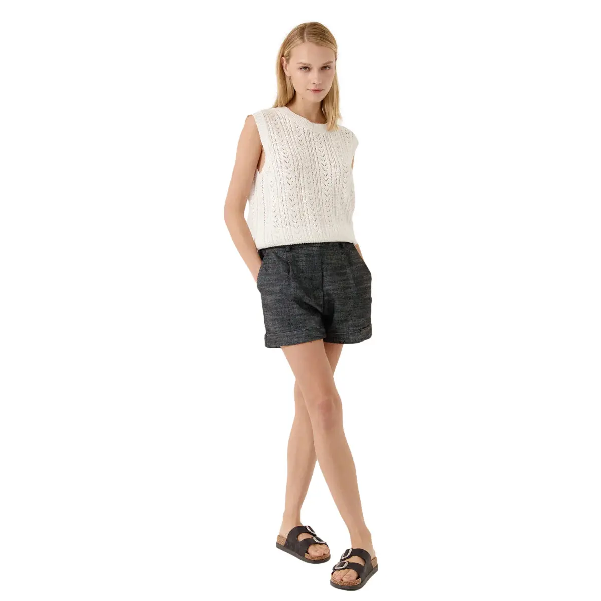 Ärmelloser Pullover Damen Artlove Almeria