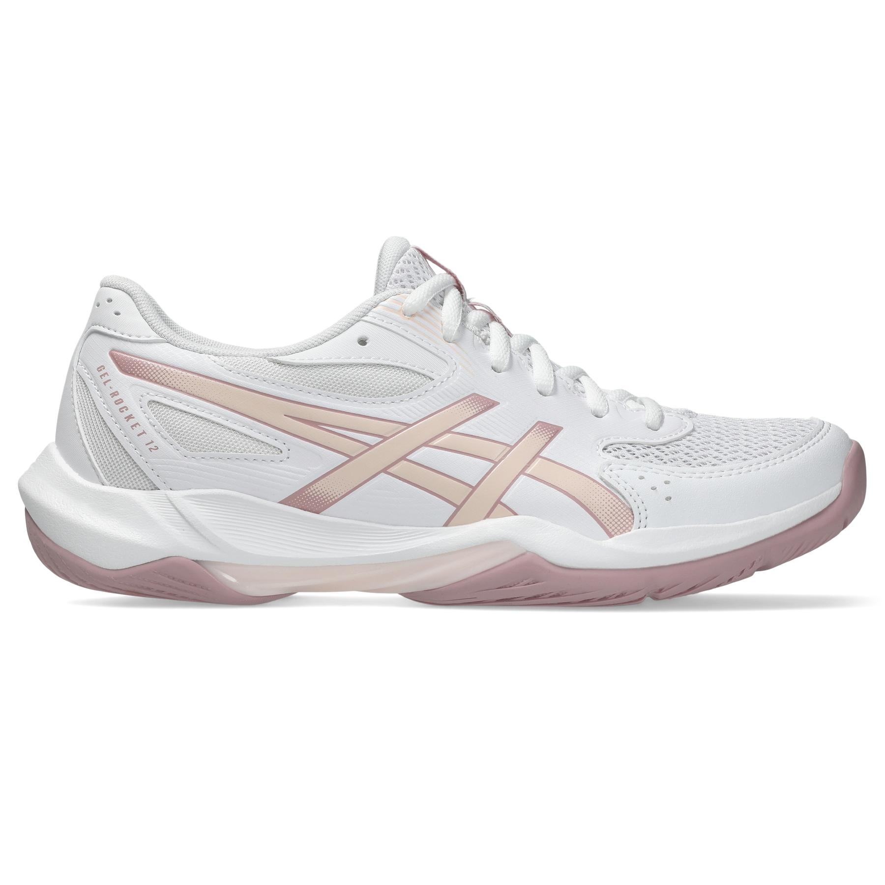 Asics Para Mujer. 1072A119 Zapatillas Gel-Rocket 12 Blanco (37), Plano, Cordones, Casual, Deportivo, Multideporte-image